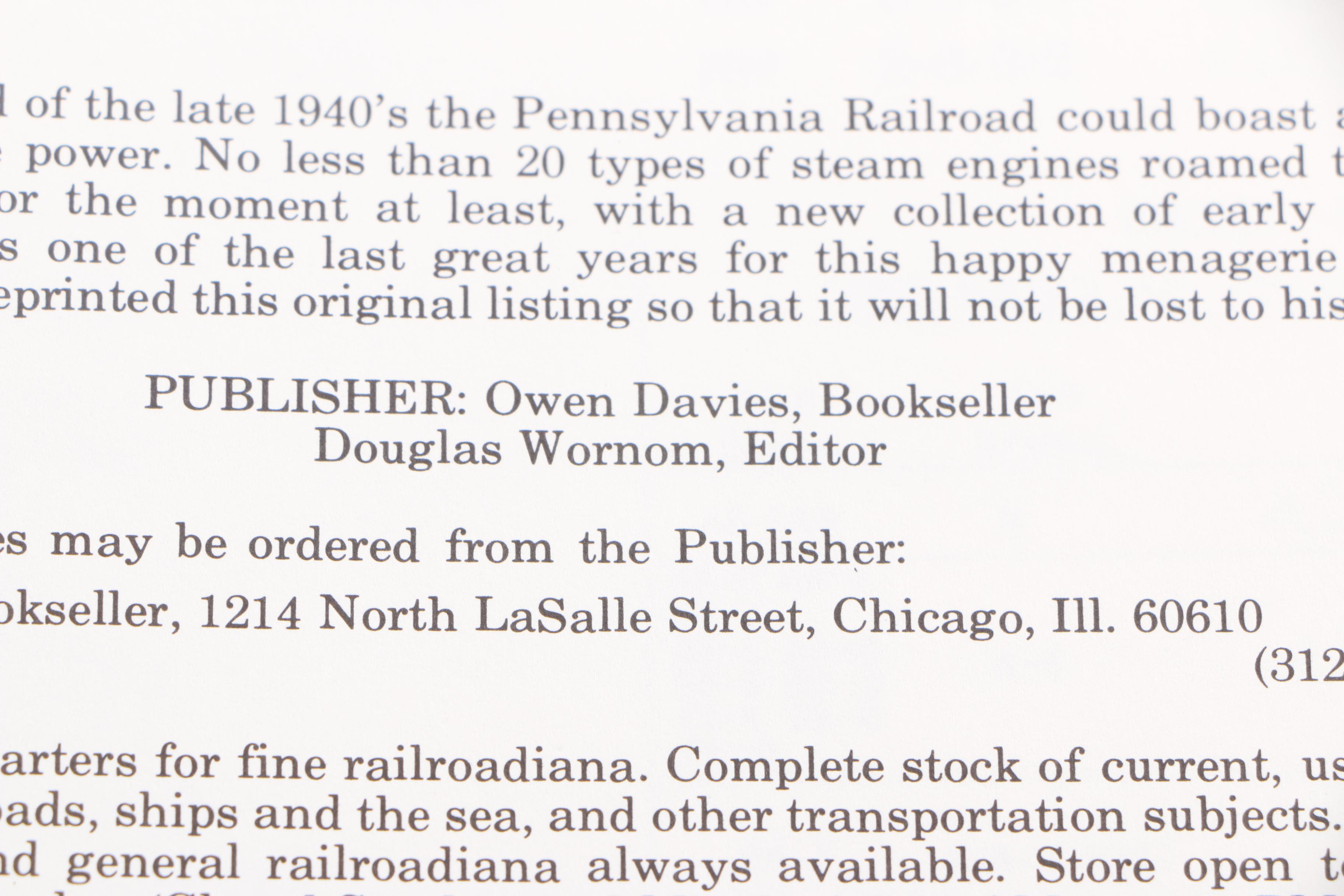 Vintage Books on Trains