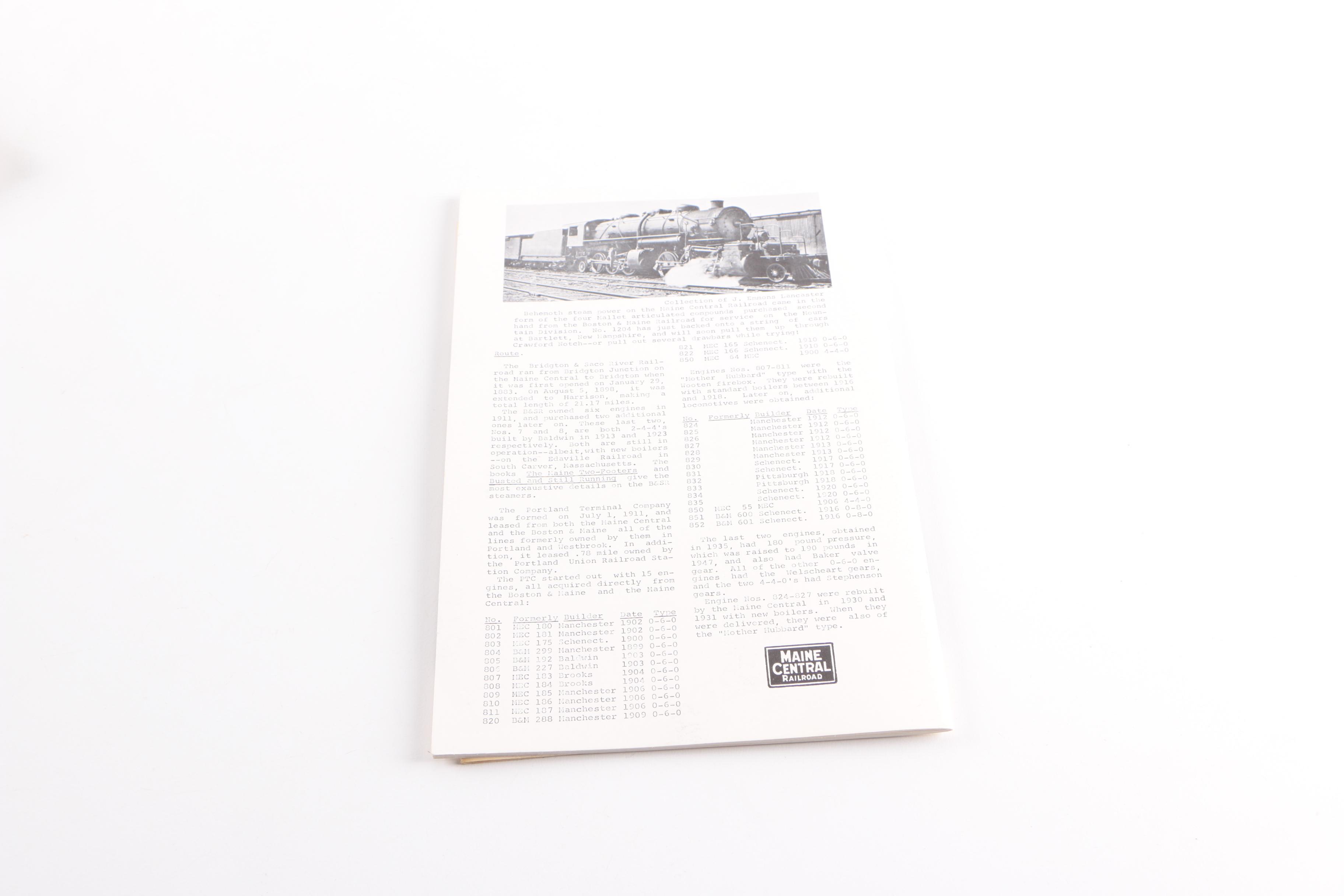 Vintage Books on Trains