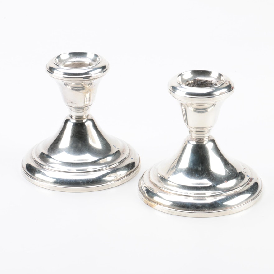 Wallace Weighted Sterling Silver Candlesticks