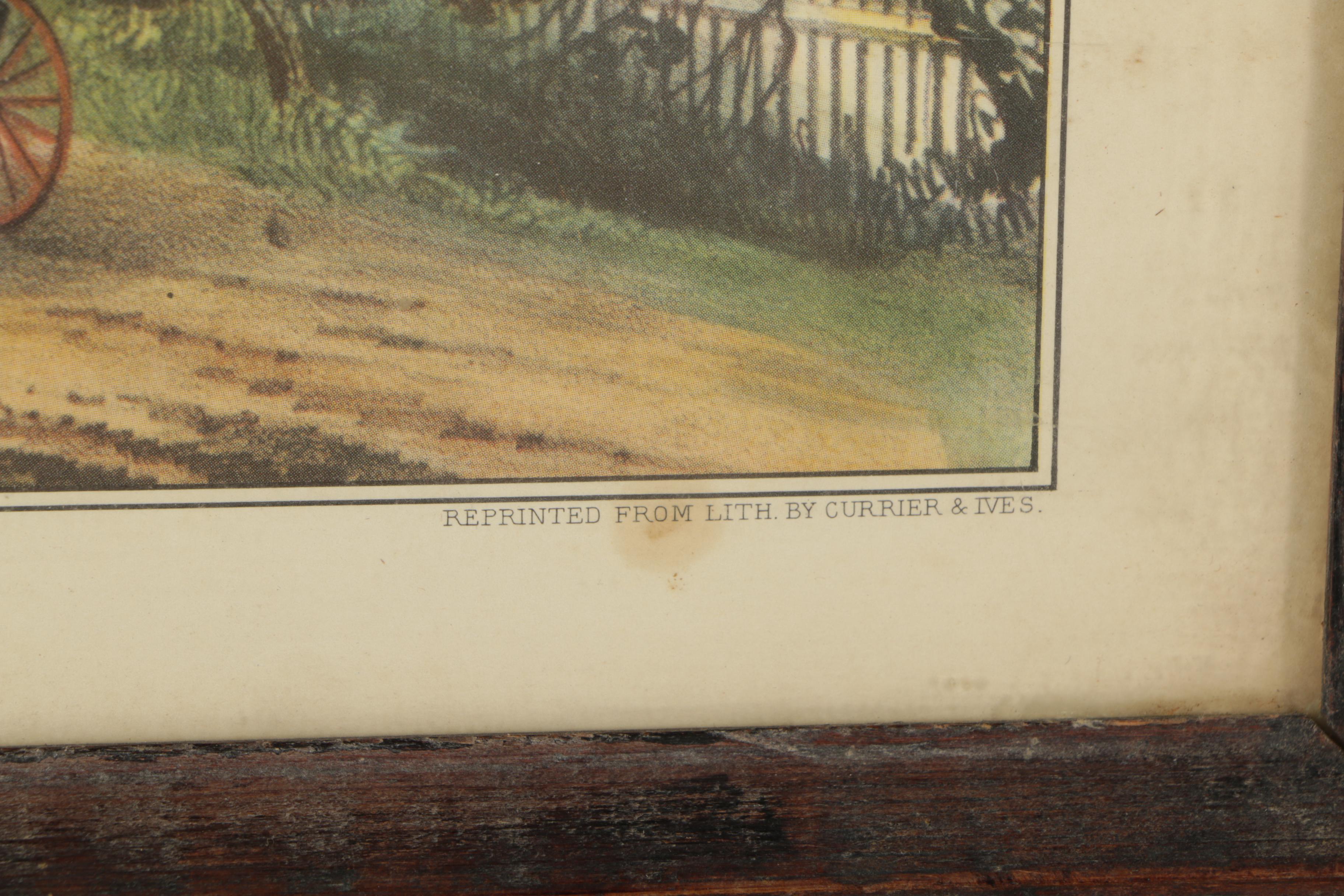 Offset Lithographs on Paper After Currier and Ives' Published Lithographs