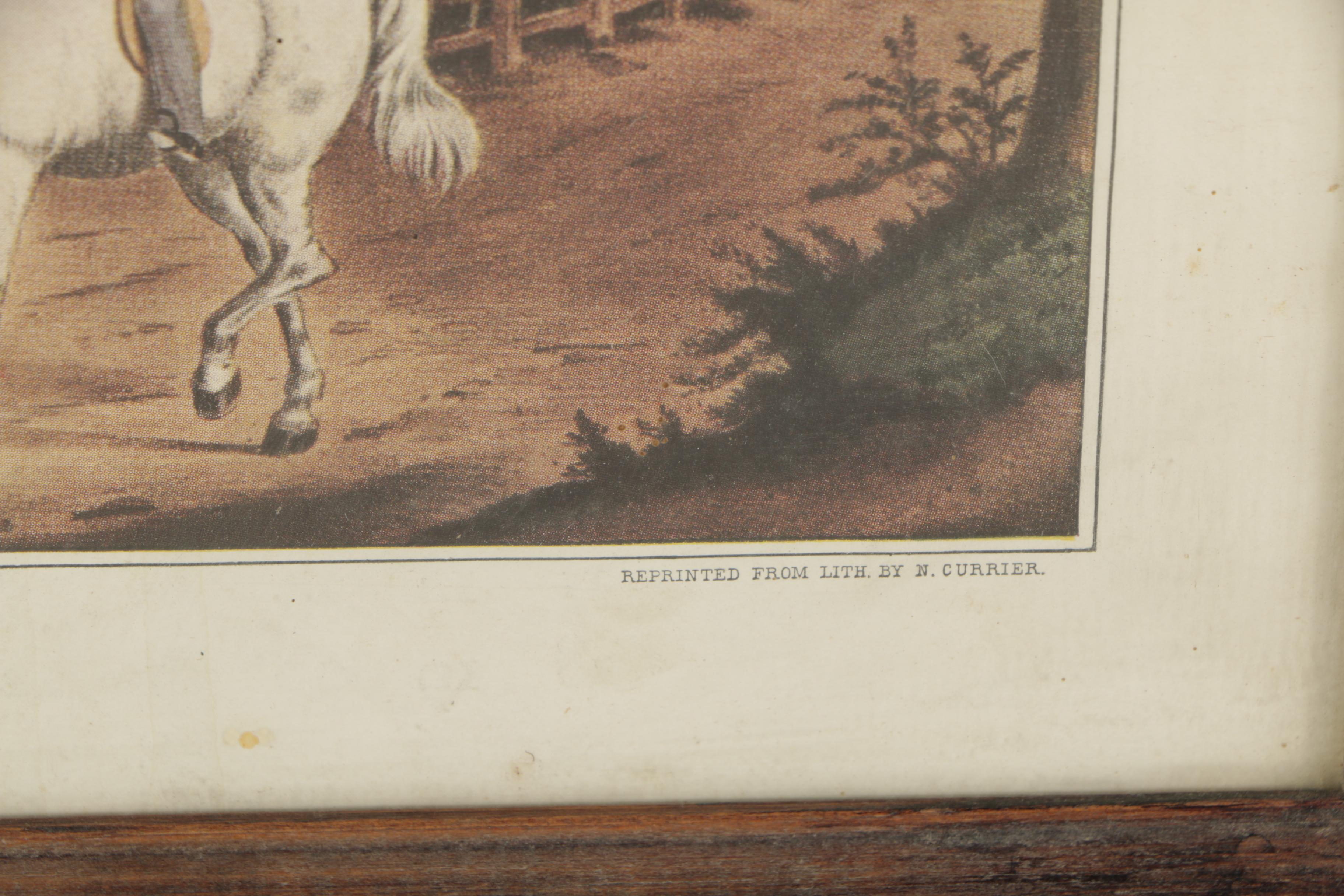 Offset Lithographs on Paper After Currier and Ives' Published Lithographs