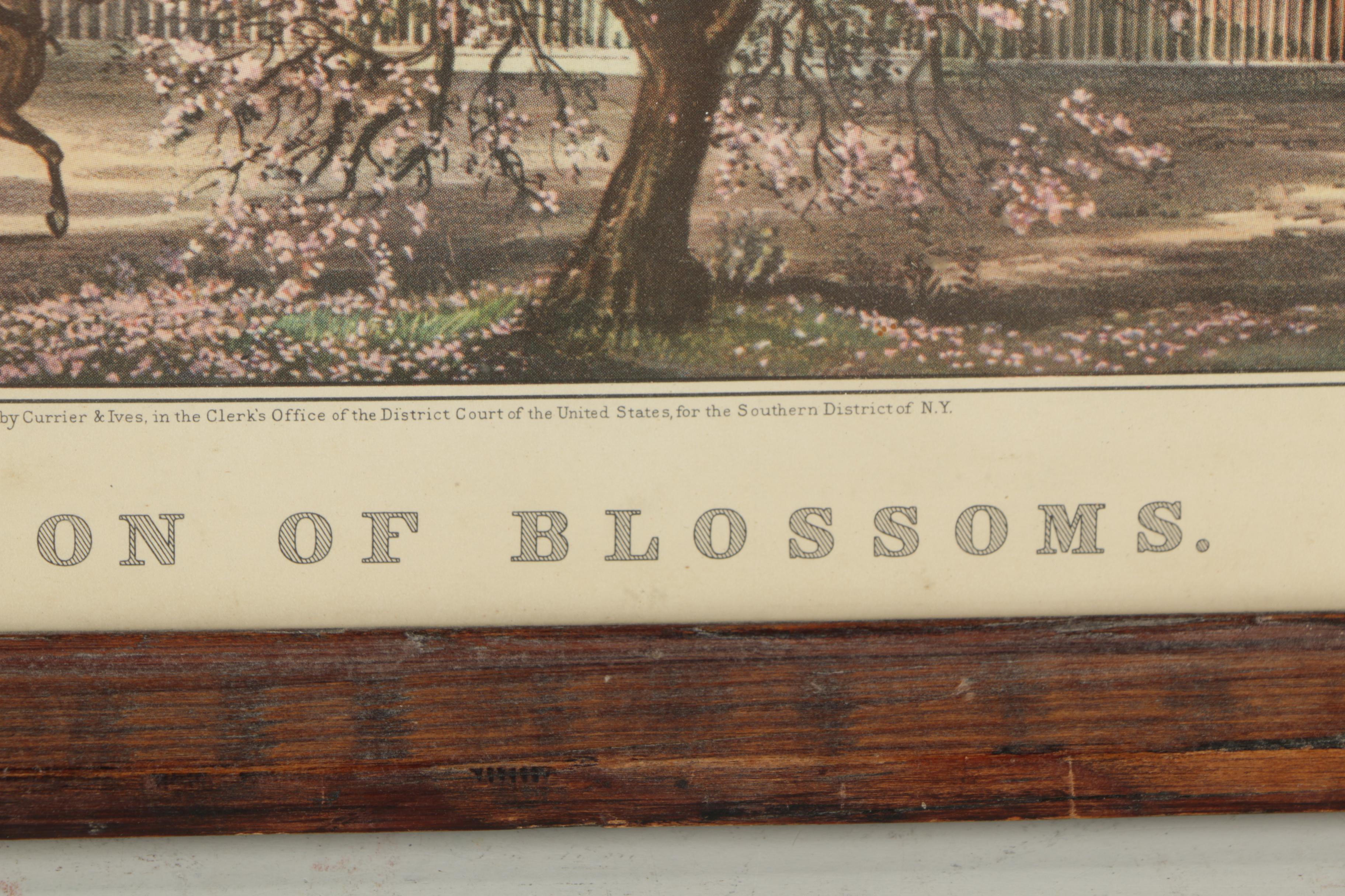 Offset Lithographs on Paper After Currier and Ives' Published Lithographs