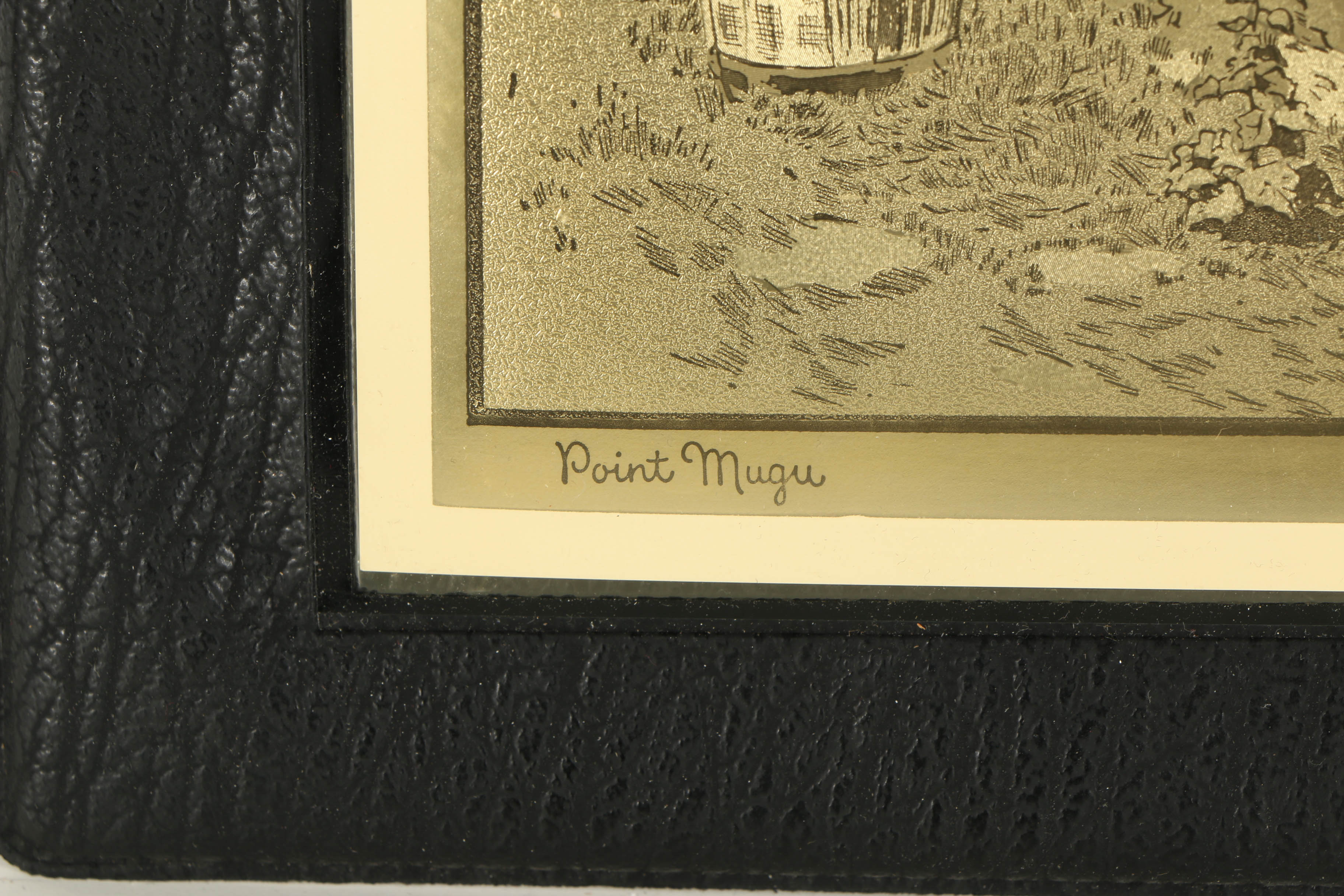 After Lionel Barrymore Halftone Prints on Foil "Quiet Waters" and "Point Magu"