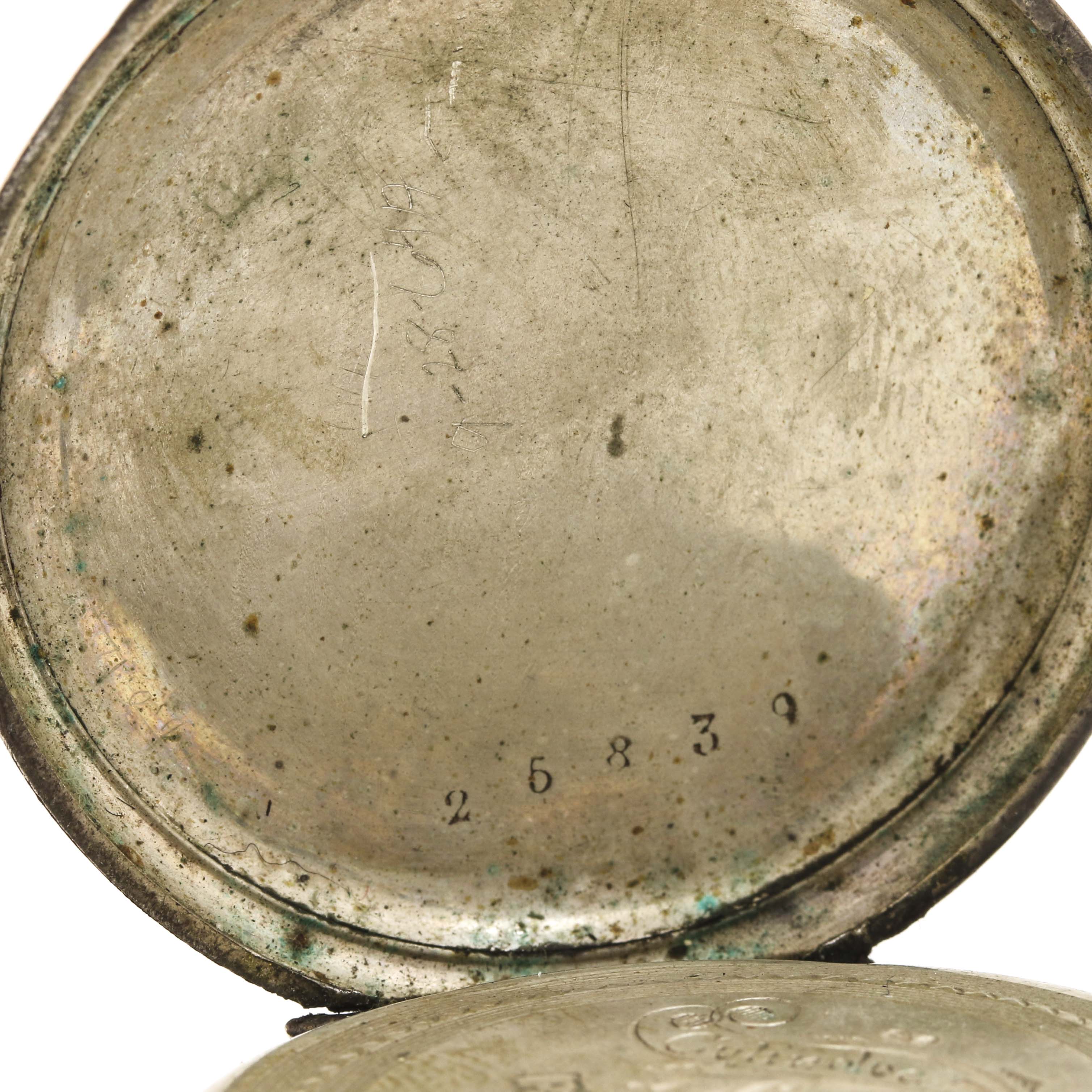 European 800 Silver Open Face Pocket Watch