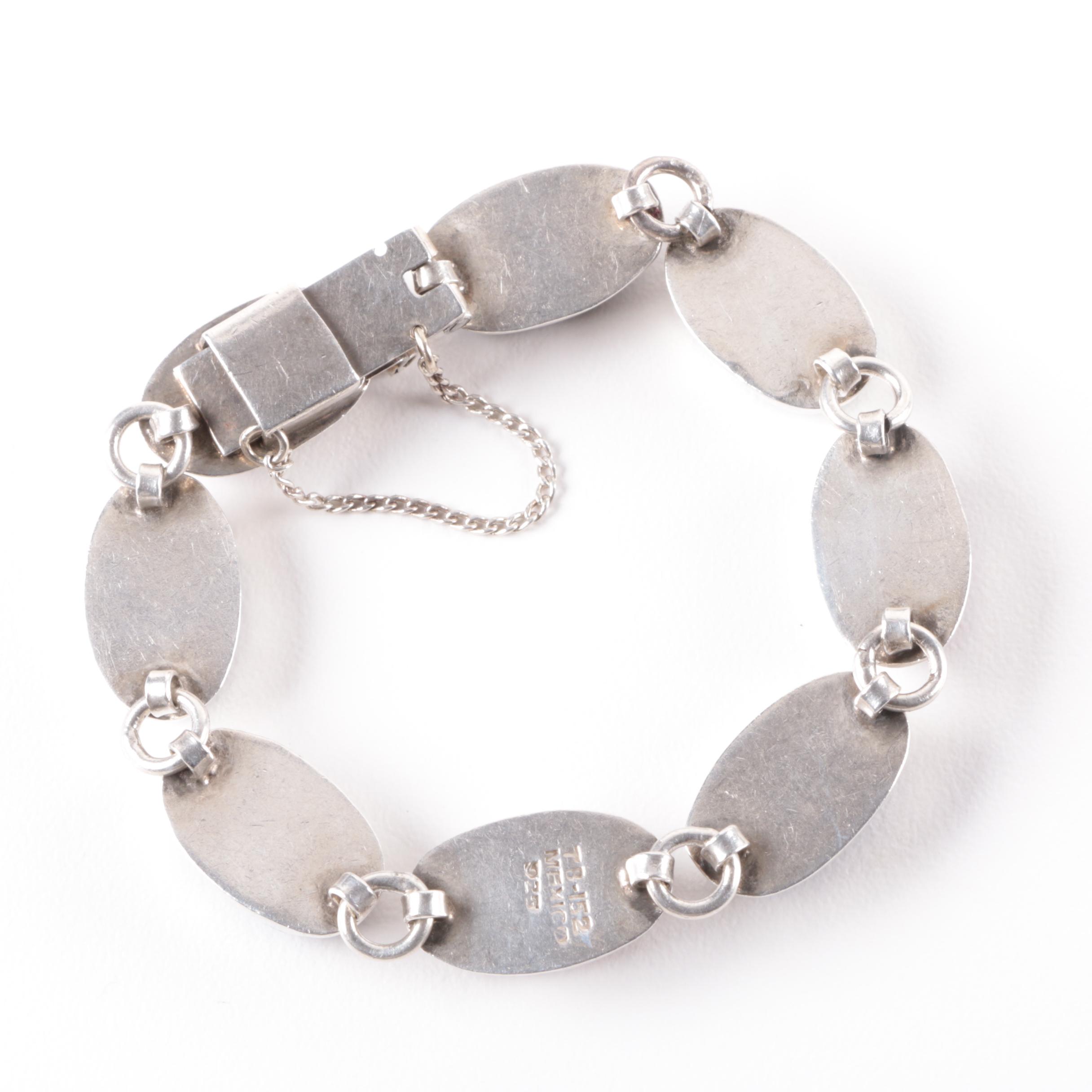 Sterling Silver Jewelry Selection Including Abalone