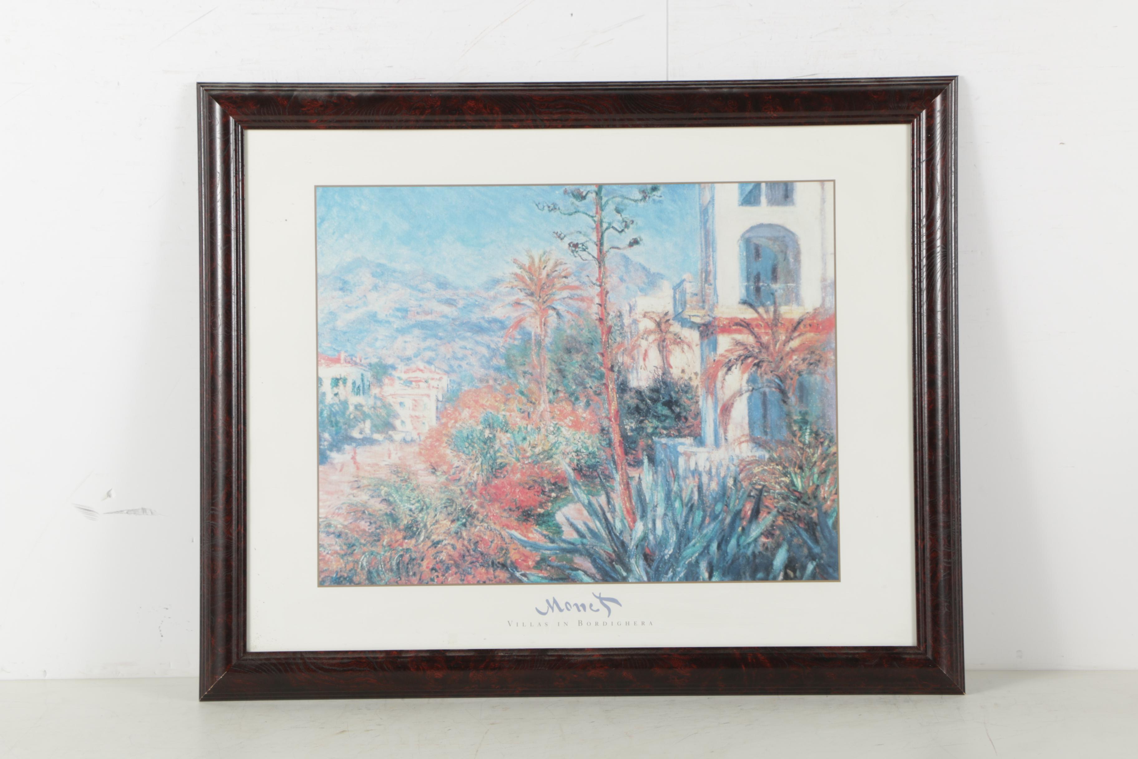 Offset Lithographs After Monet and William Marshall Brown