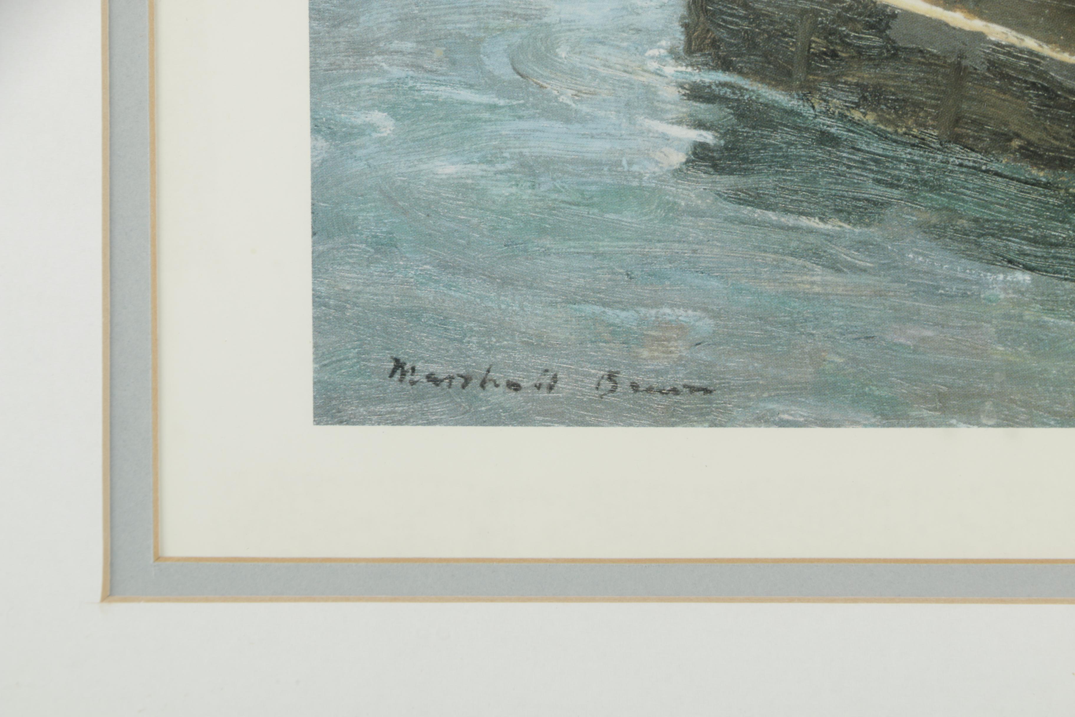Offset Lithographs After Monet and William Marshall Brown