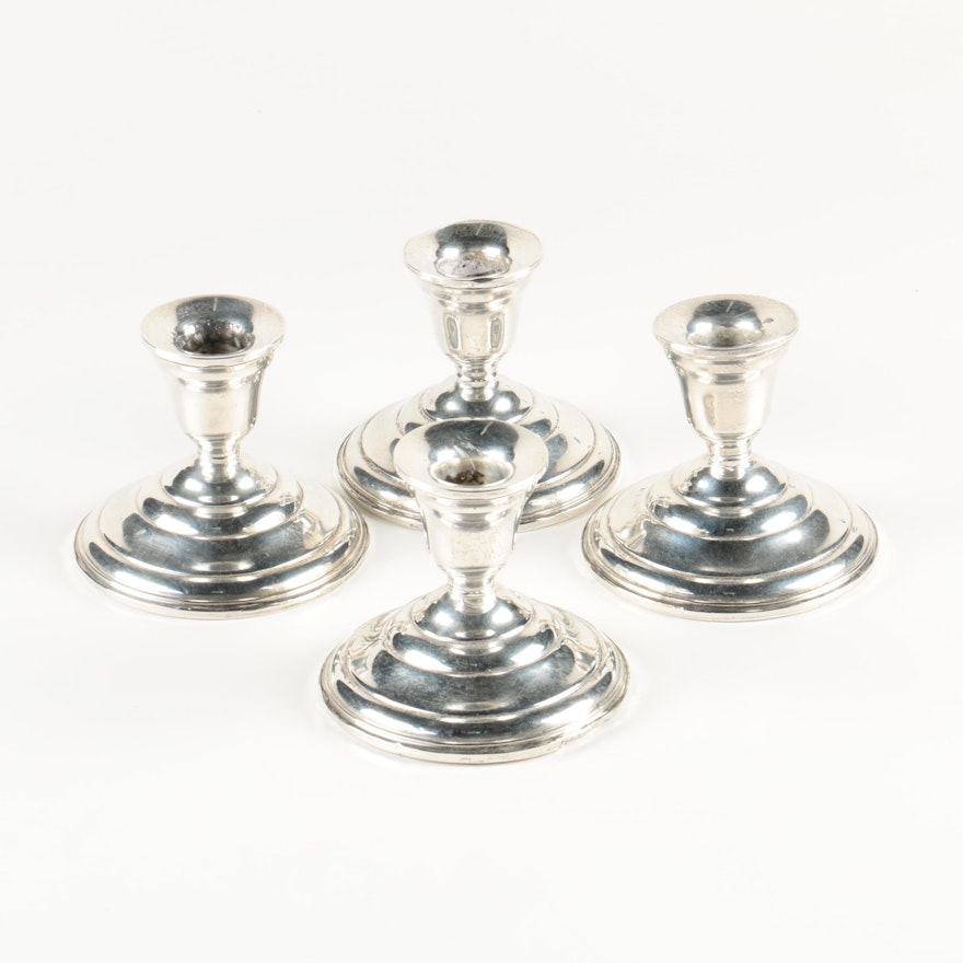 Matching Weighted Sterling Silver Candlesticks