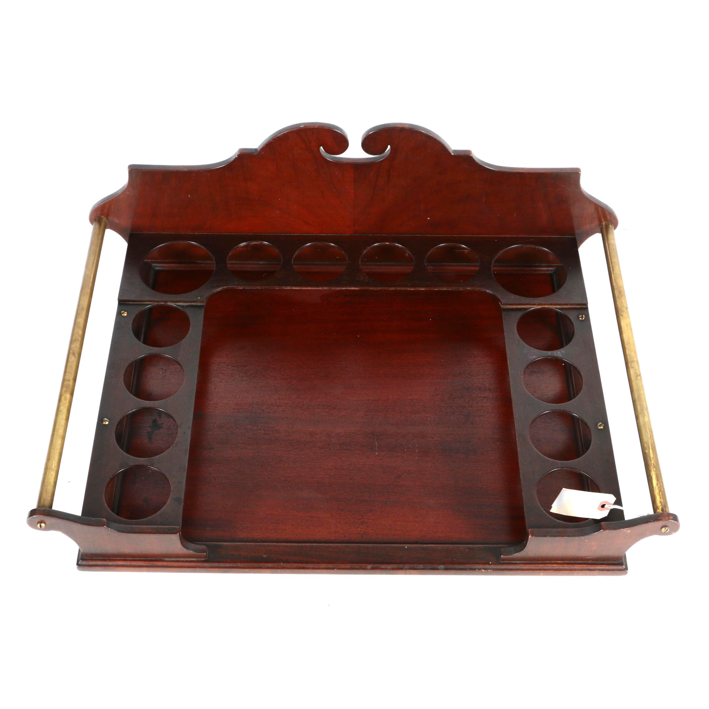 Vintage Georgian Style Mahogany Bottle Tray by Ferguson