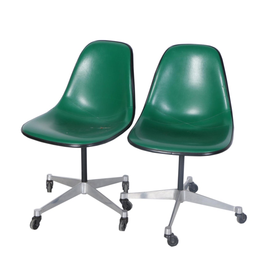 Pair of Eames for Herman Miller Mid Century Modern Chairs