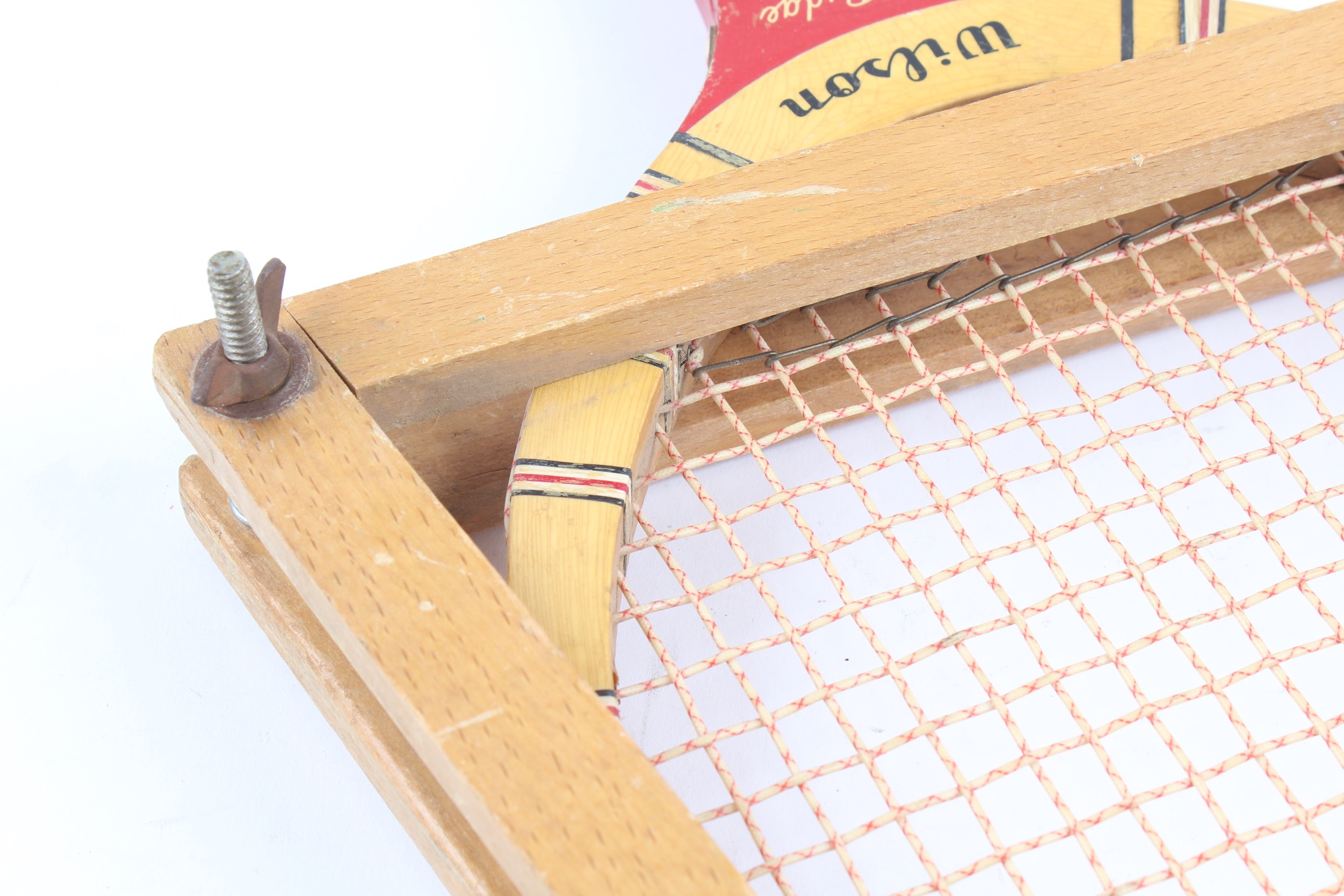 Vintage Wilson Wood Tennis Racket