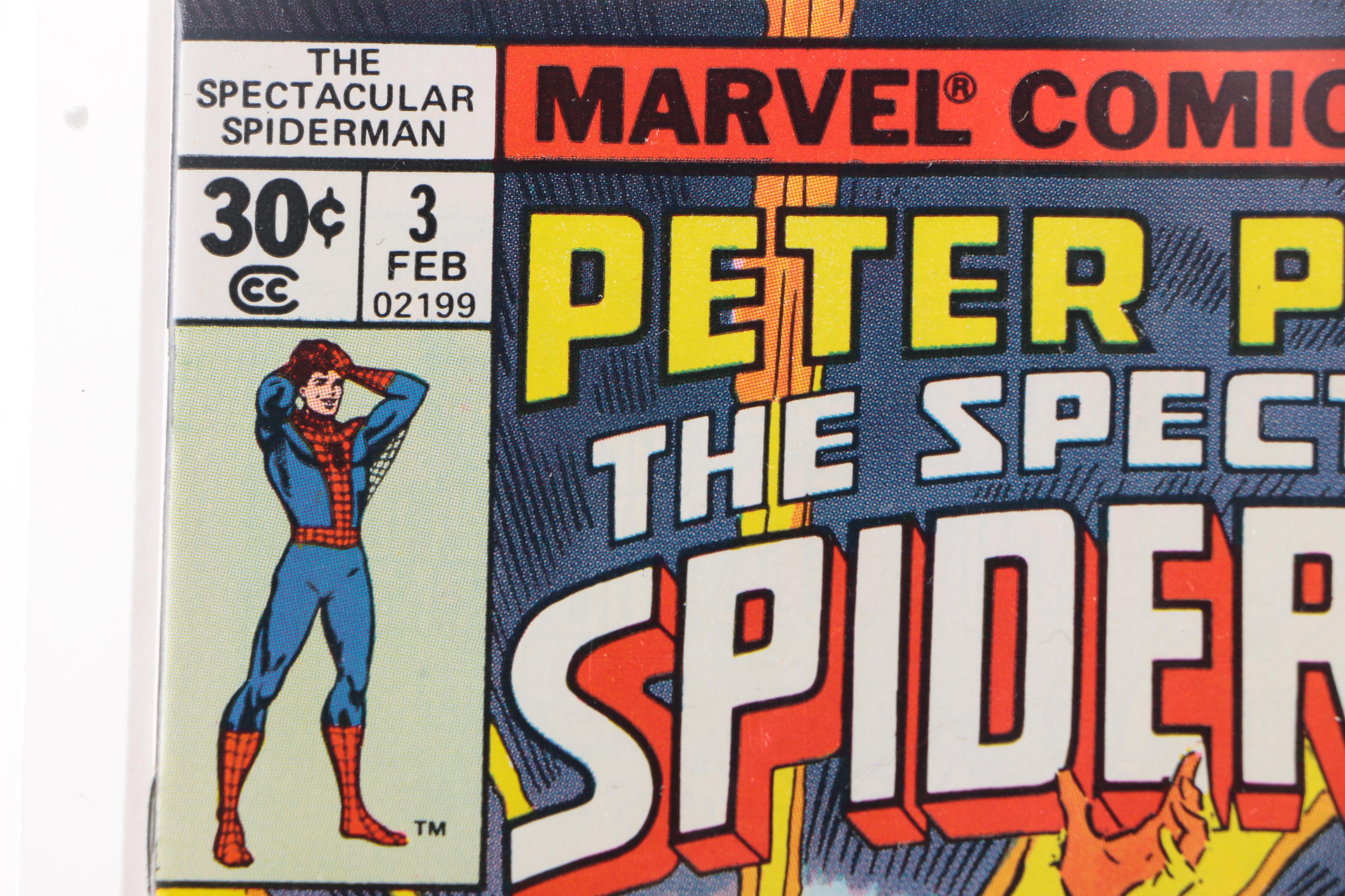 "Spectacular Spider-Man" Issues 1-4 and "Web of Spider-Man" Issue 1 Comics