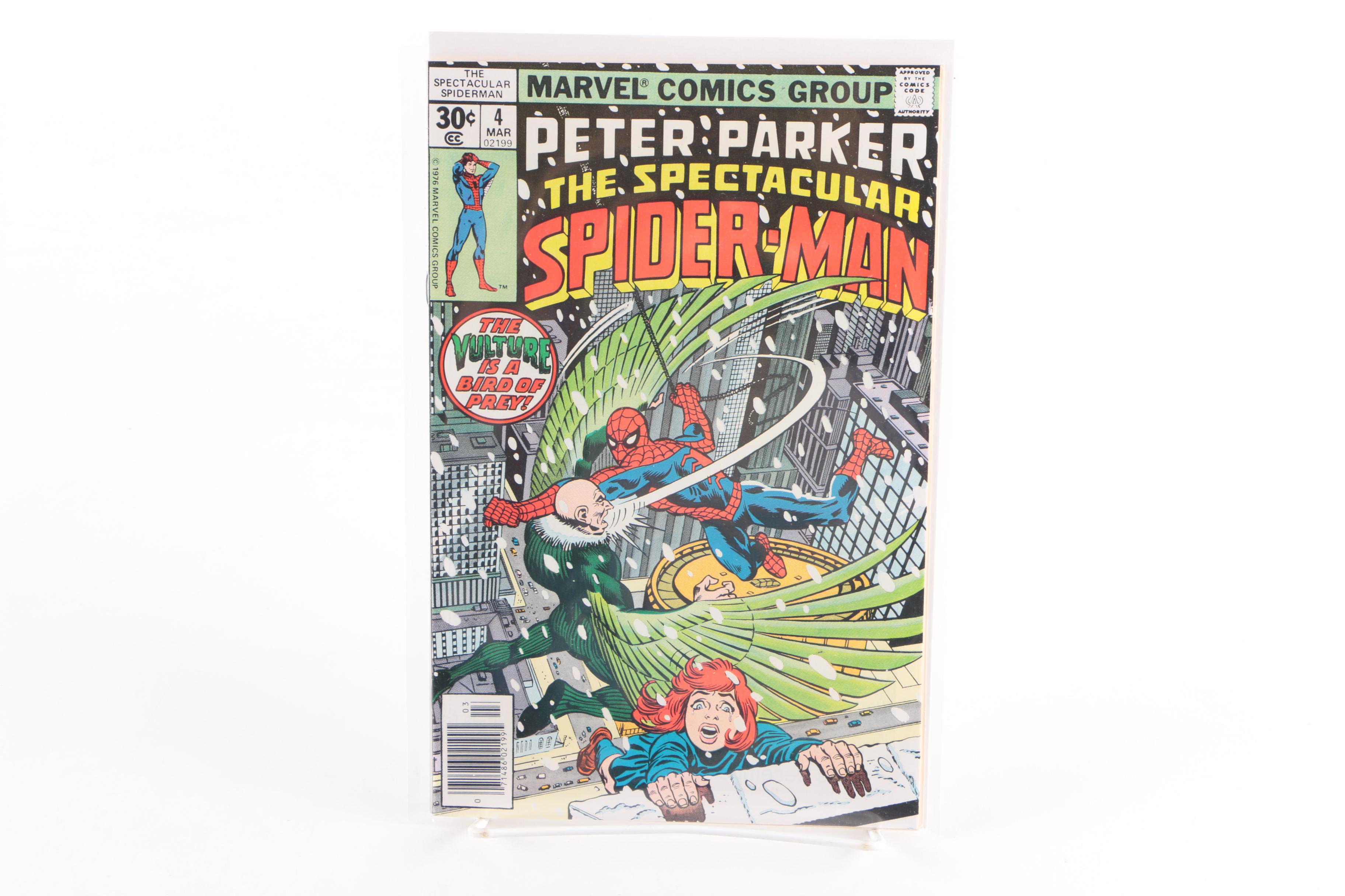 "Spectacular Spider-Man" Issues 1-4 and "Web of Spider-Man" Issue 1 Comics