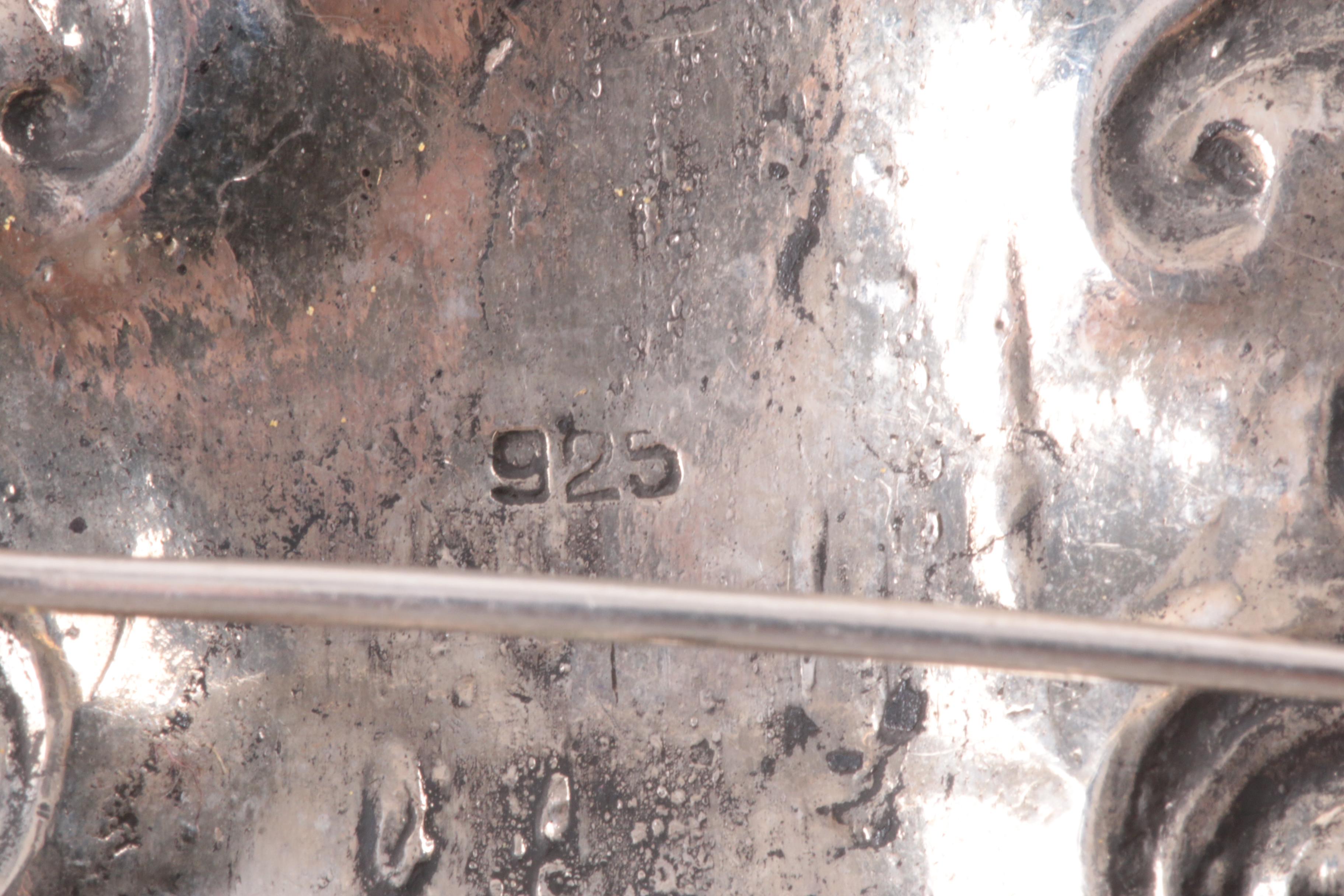 Sterling Silver Converter Brooch and Matching Earrings