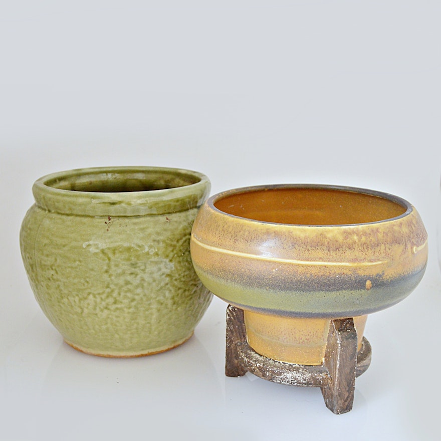 Vintage Cast Stoneware and Ceramic Vessels