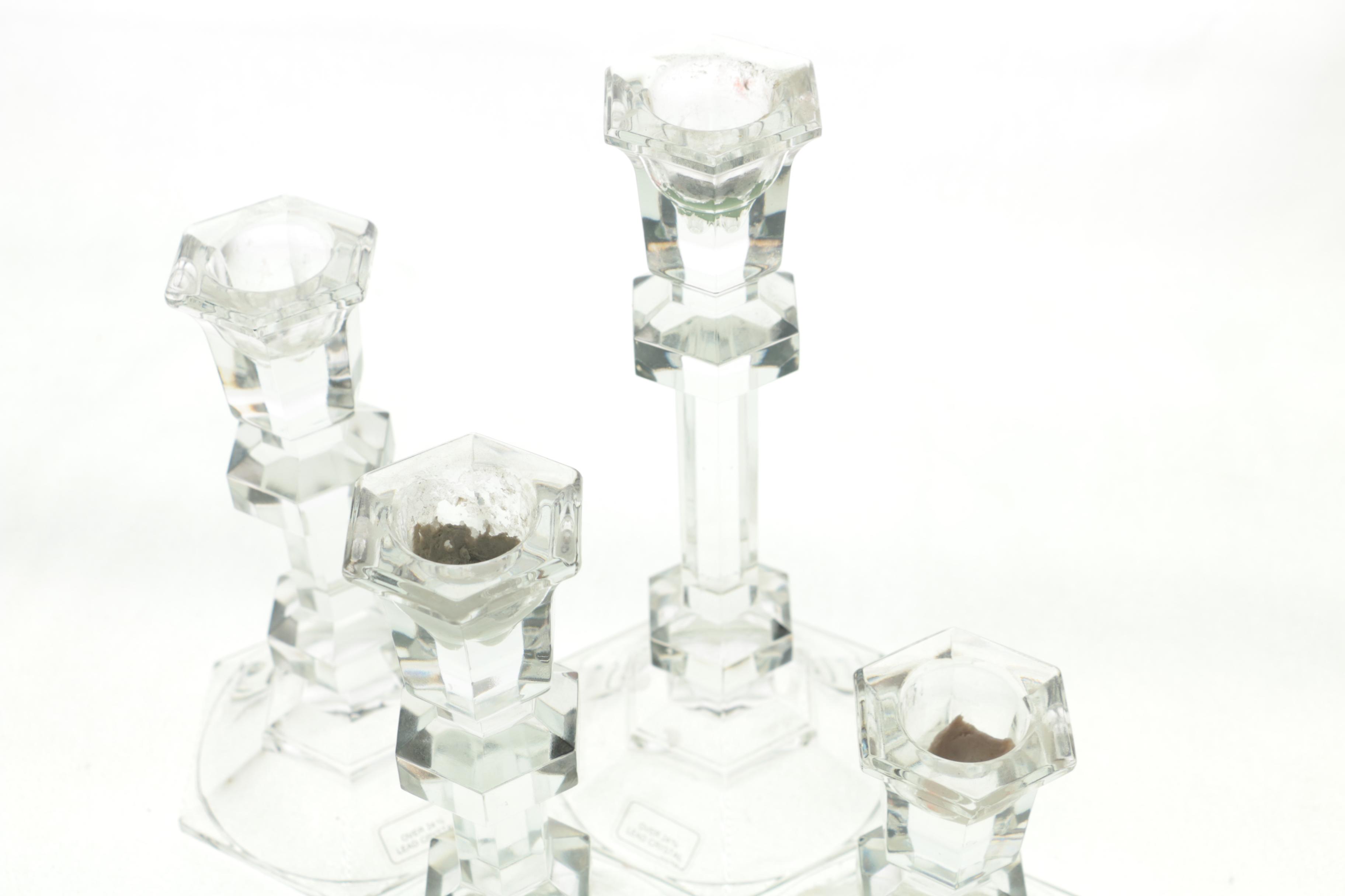 Austrian Lead Crystal Candlesticks