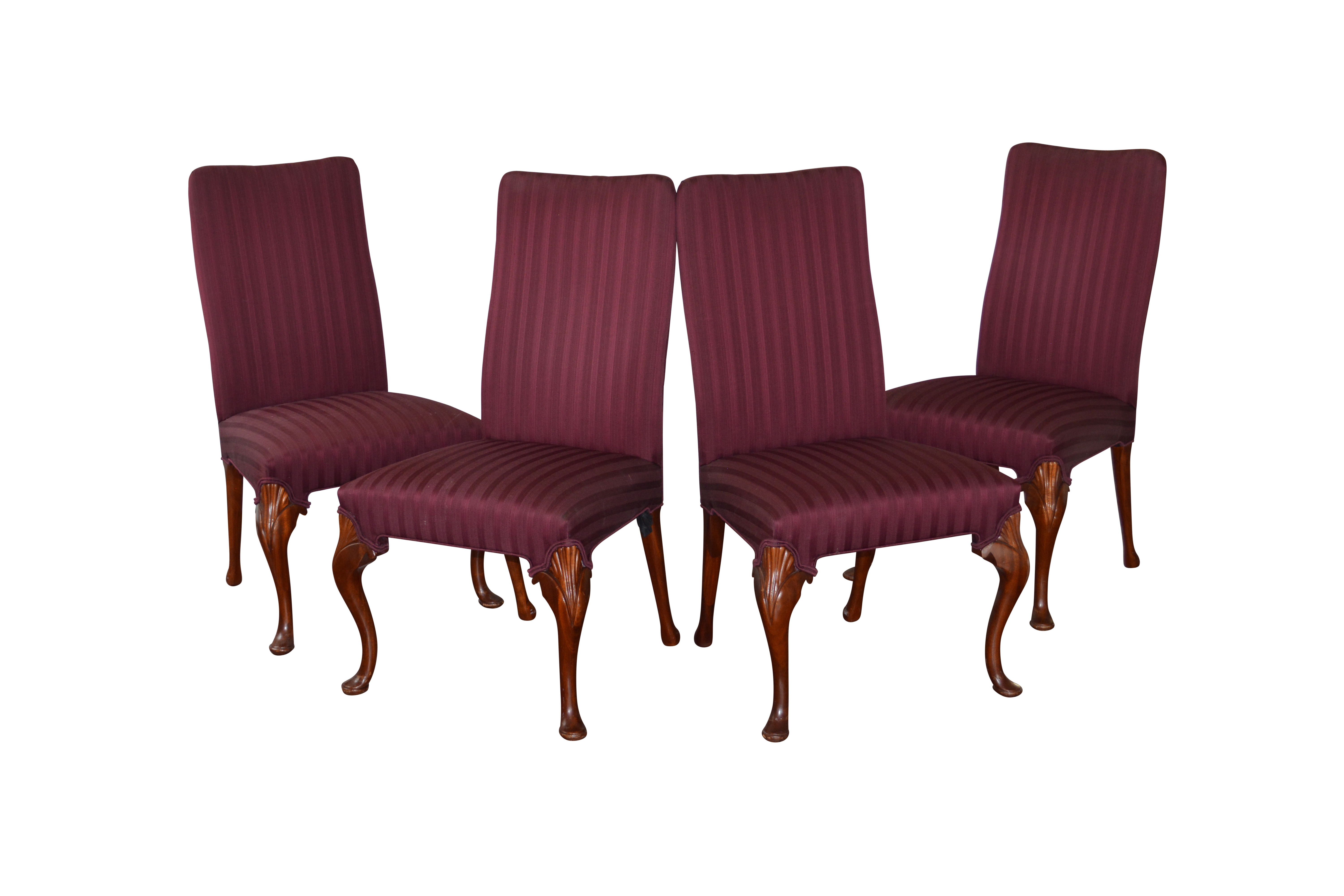 Set of Queen Anne Style Dining Chairs
