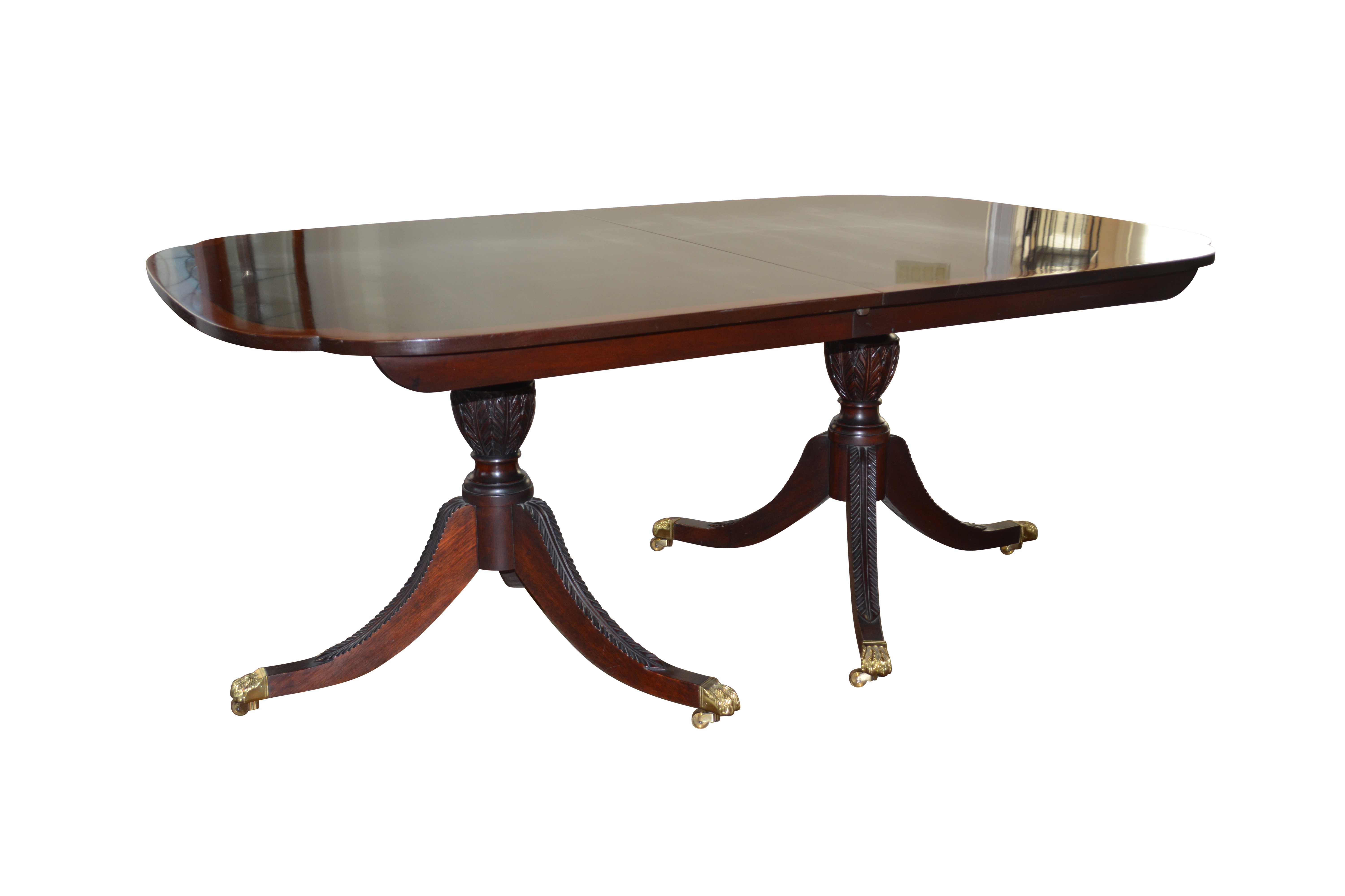 Stickley Mahogany Clipped Corner Dining Table