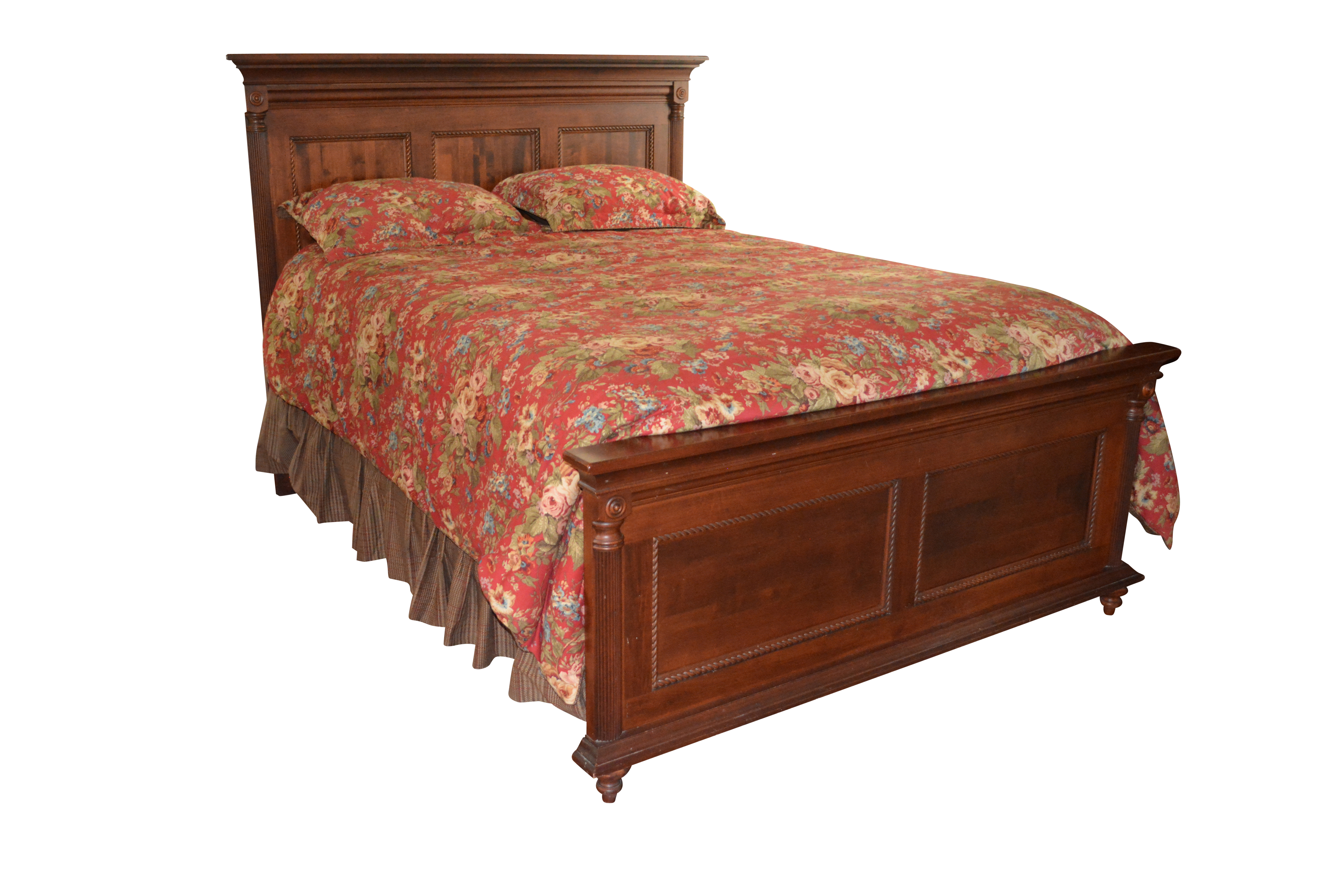 Vintage Traditional Style Queen Bed Frame