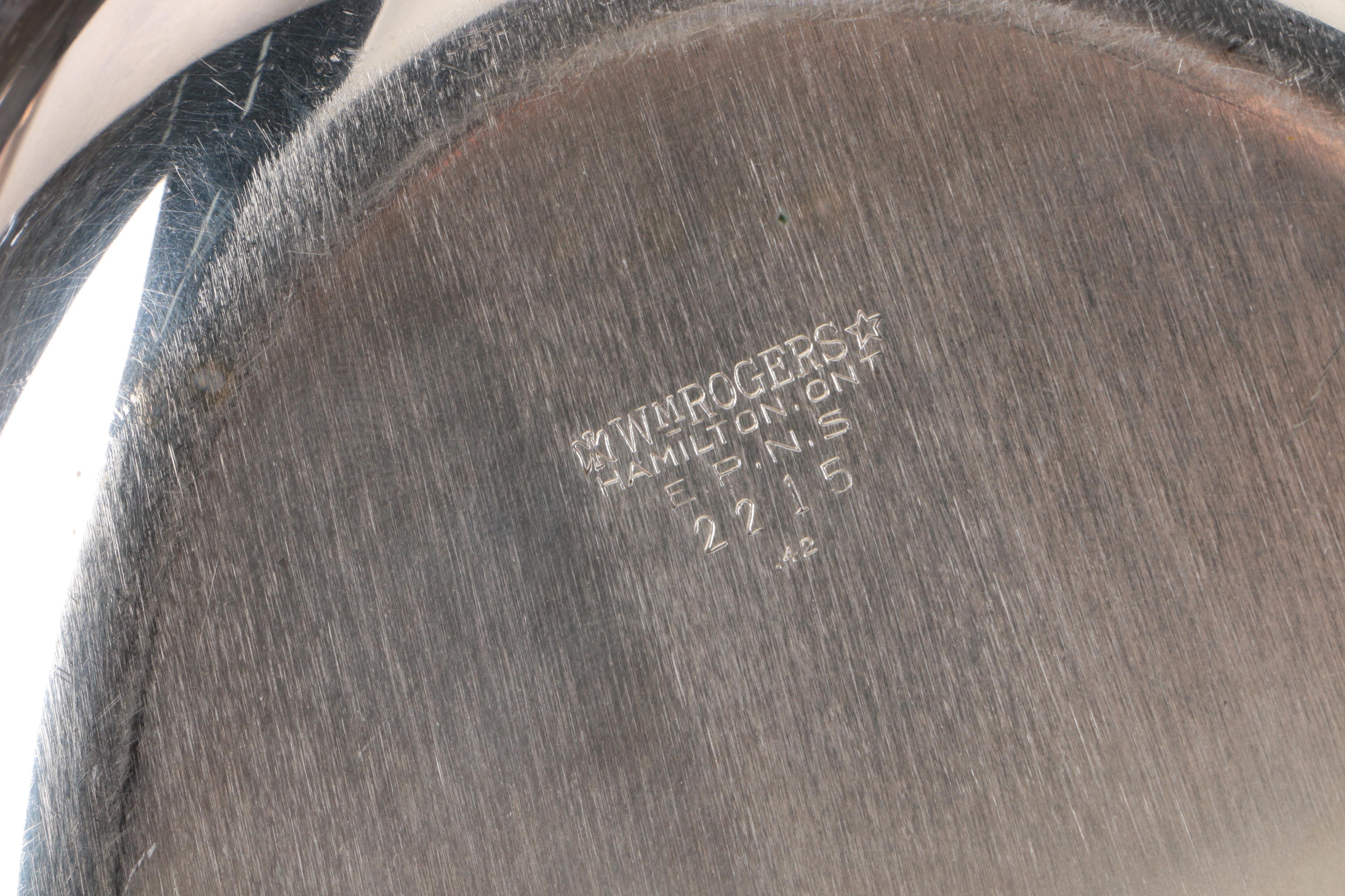 Wm. Rogers Silver Plate Lidded Serving Dishes