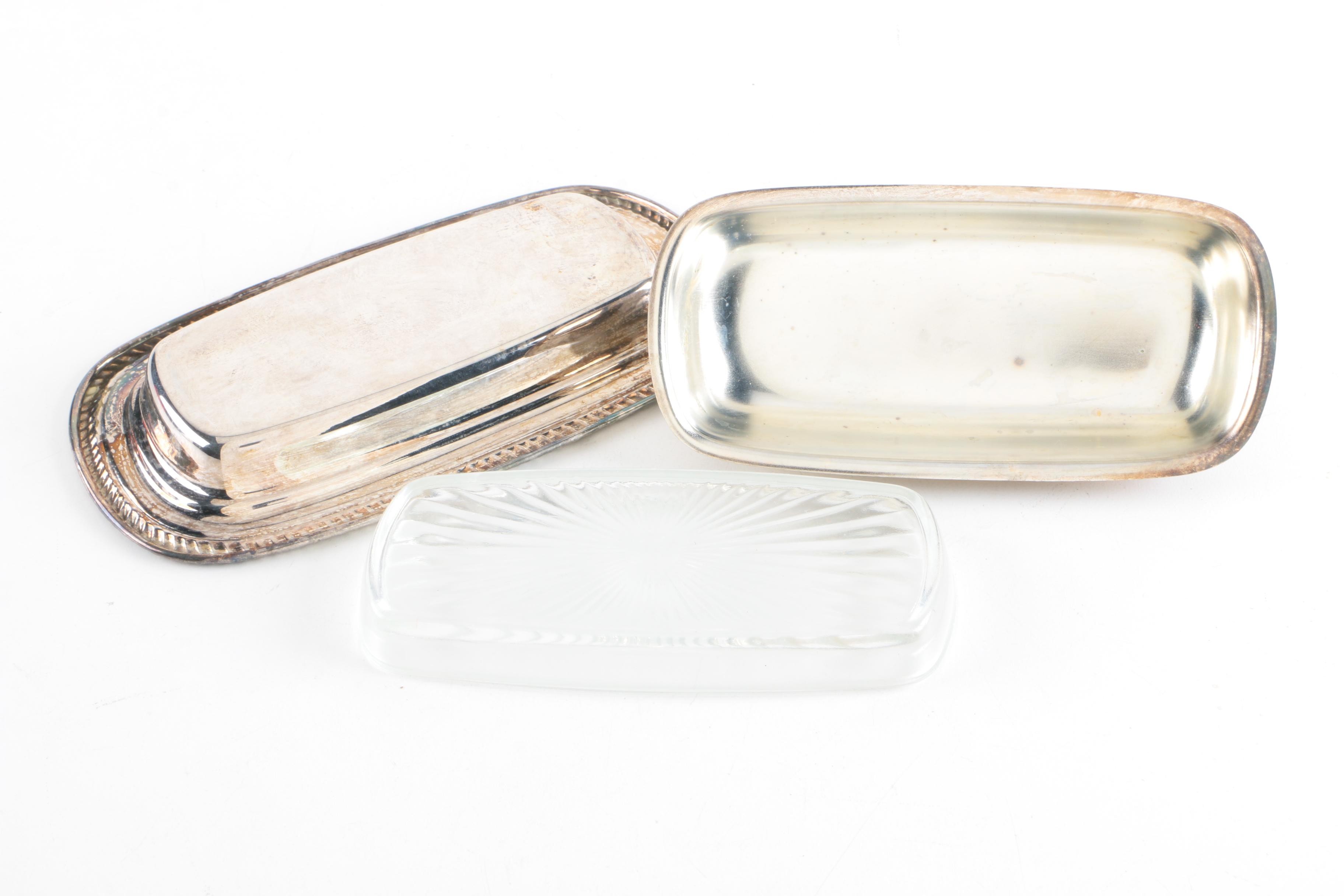 Wm. Rogers Silver Plate Lidded Serving Dishes