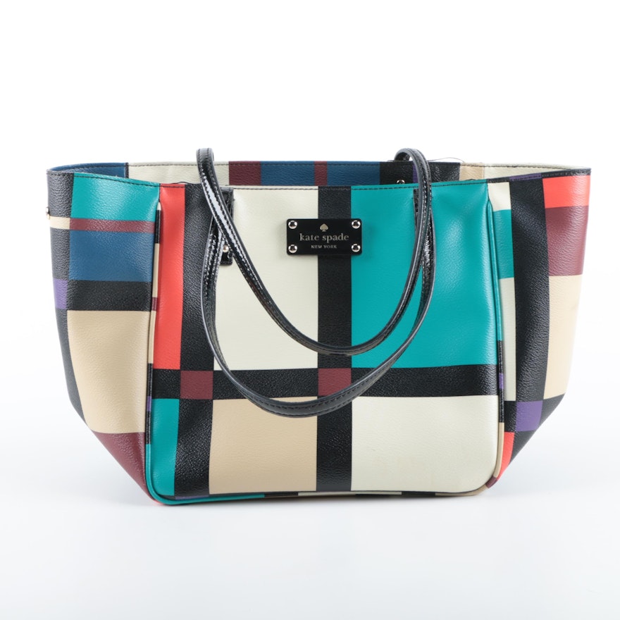 Kate Spade New York Perry Street Plaid Tote