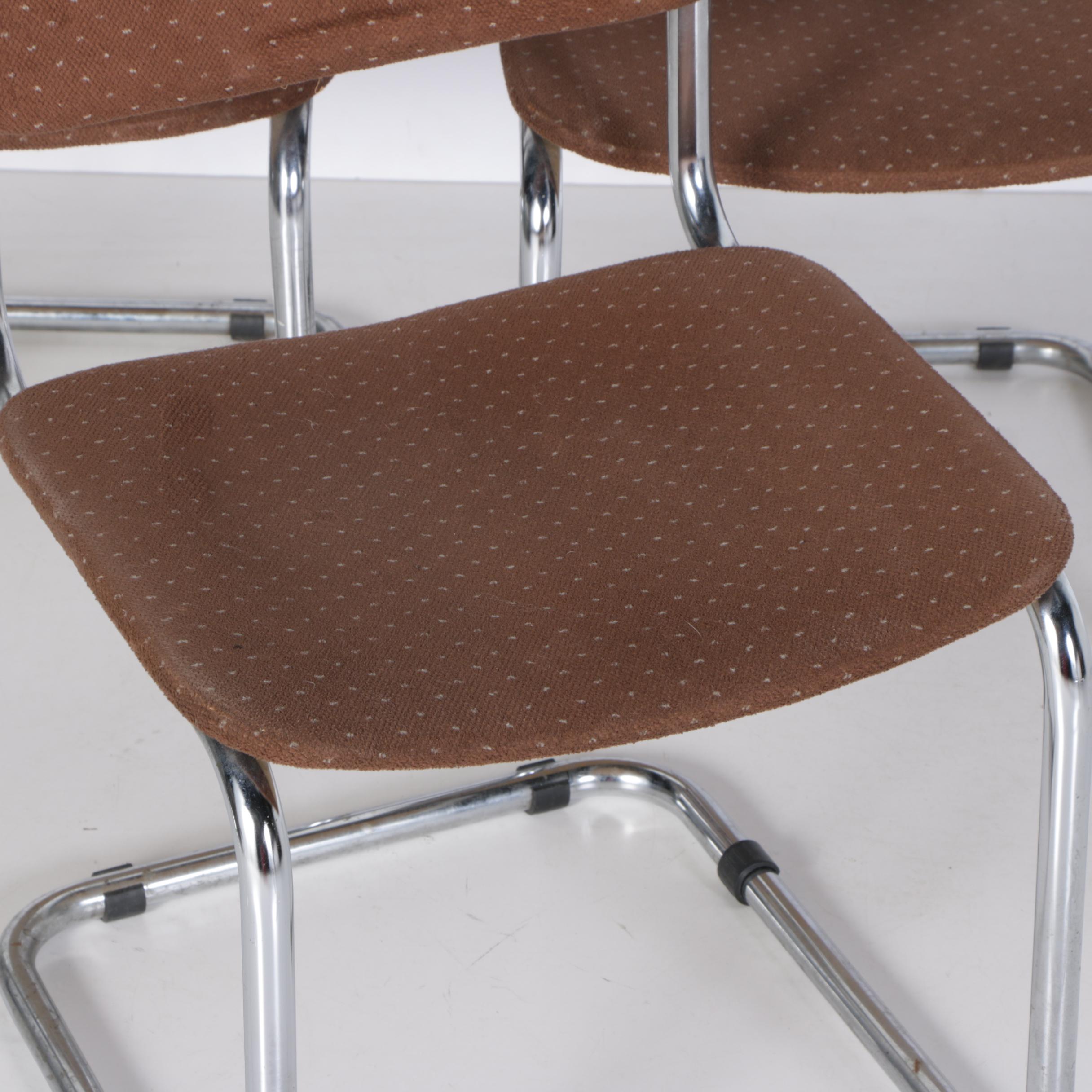 Three 1980s Modern "Cesca" Style Chairs