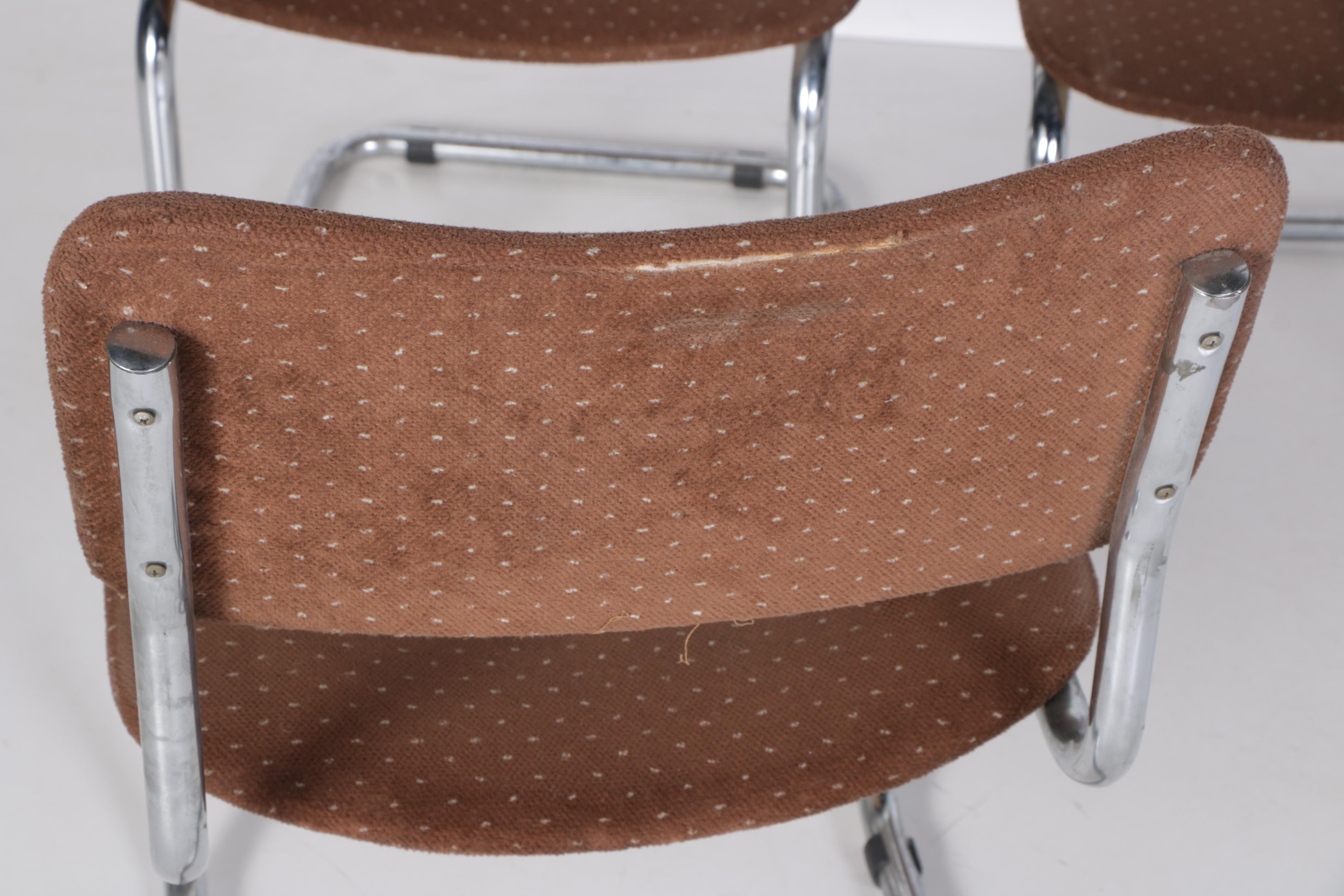 Three 1980s Modern "Cesca" Style Chairs