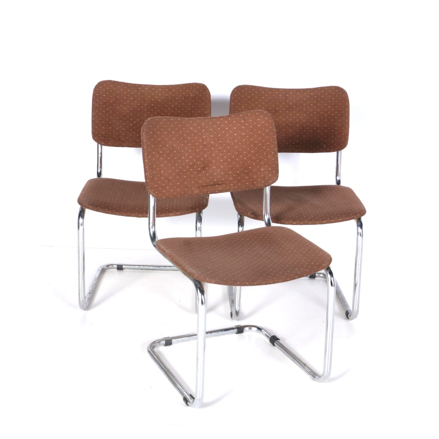 Three 1980s Modern "Cesca" Style Chairs