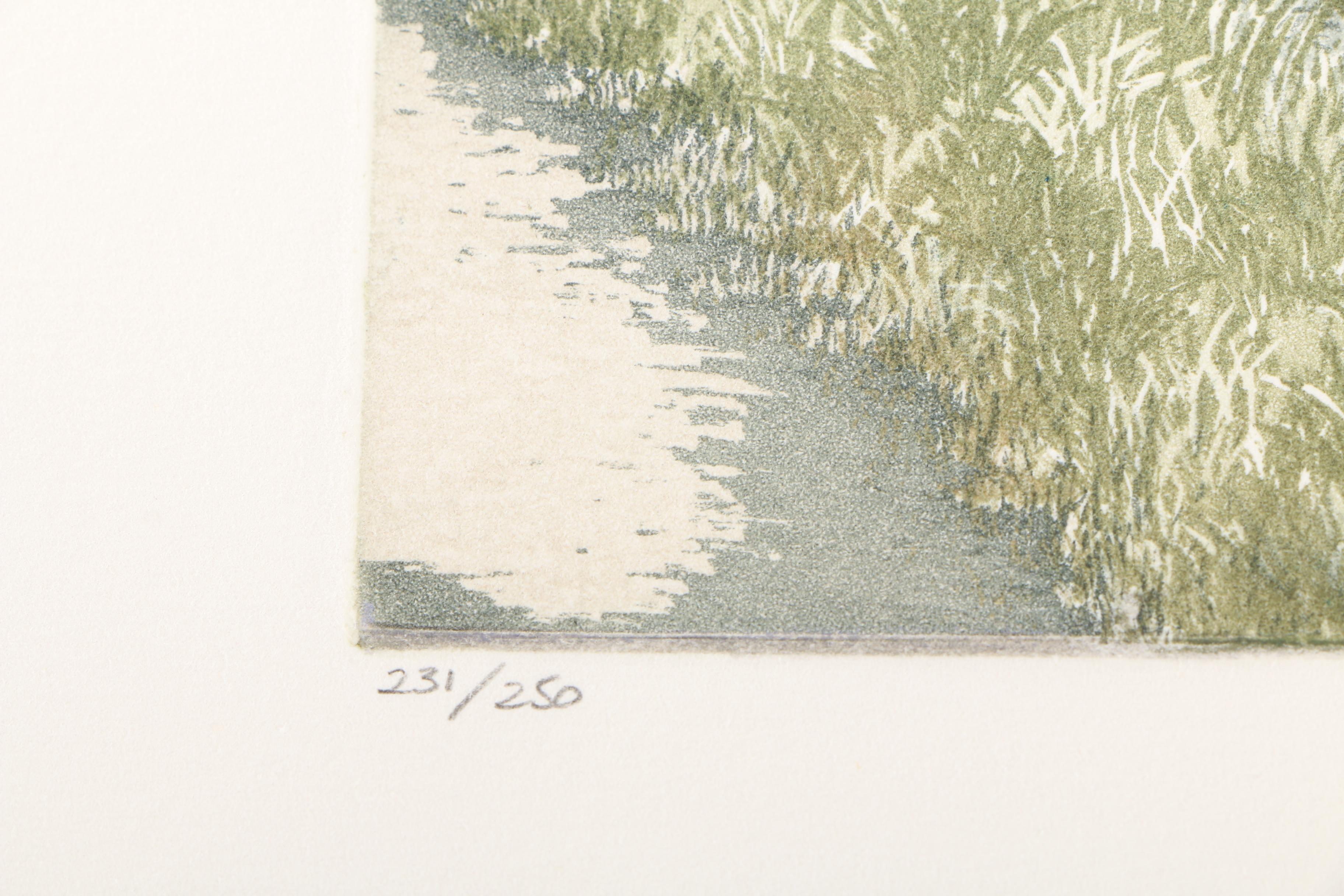 Barbara Munns Etchings "Fulling Mill", "Orchard Mill", and "Manor Farm"