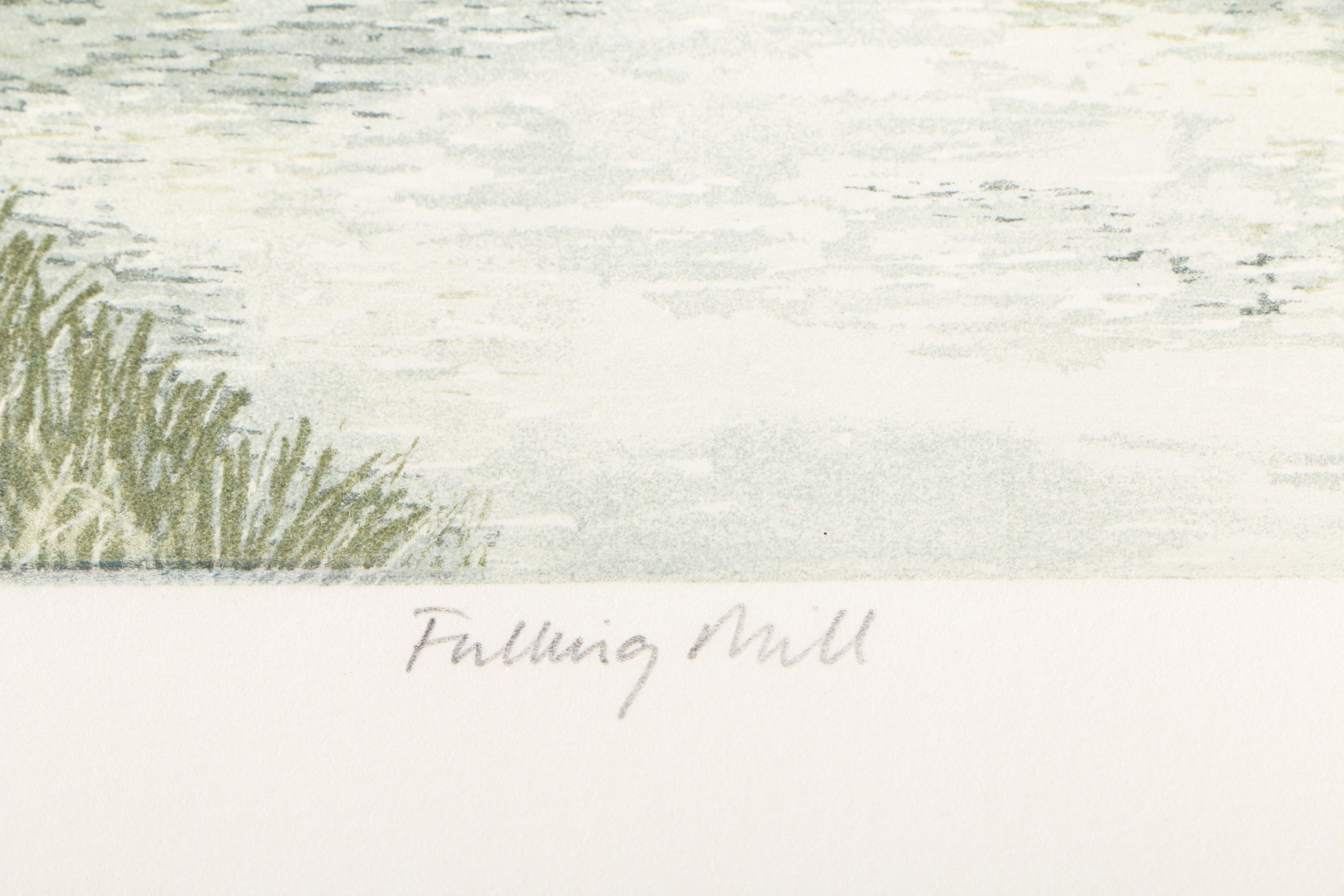 Barbara Munns Etchings "Fulling Mill", "Orchard Mill", and "Manor Farm"