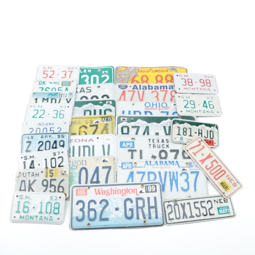 License Plates From Arizona, Montana, Colorado, Ohio and More