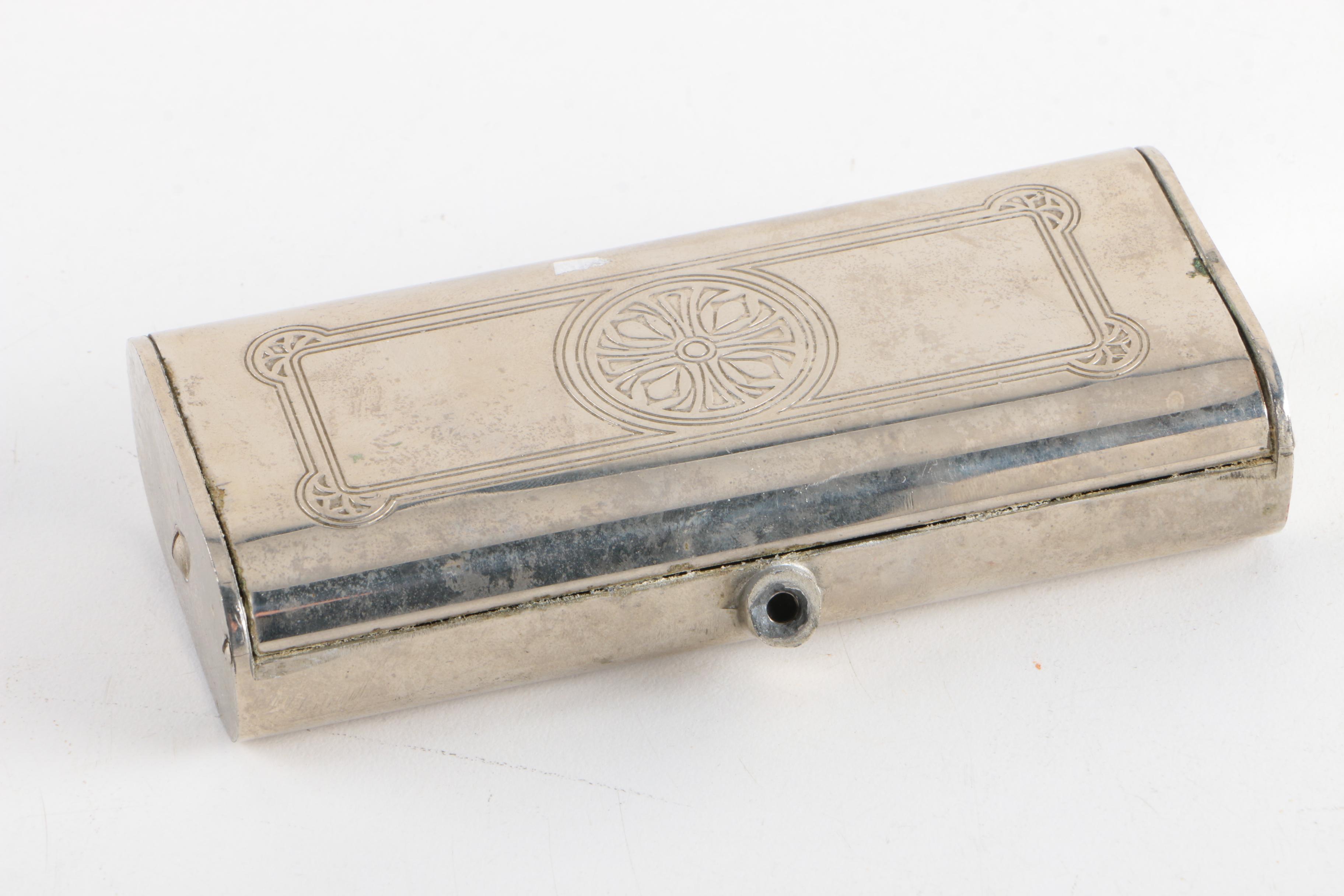 Wilmort Chicago Crumb Sweeper and Other Silver Plate Tableware