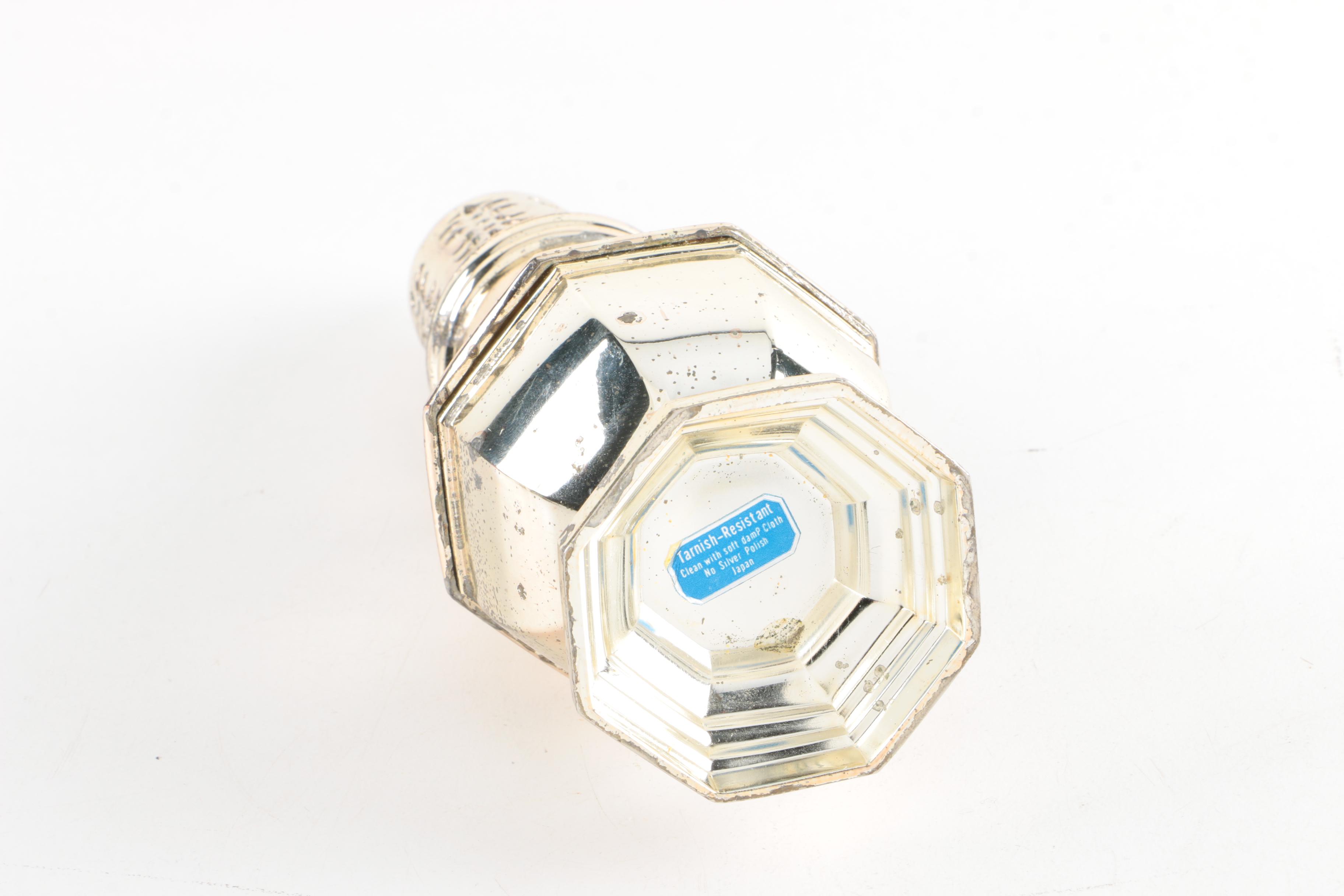 Wilmort Chicago Crumb Sweeper and Other Silver Plate Tableware