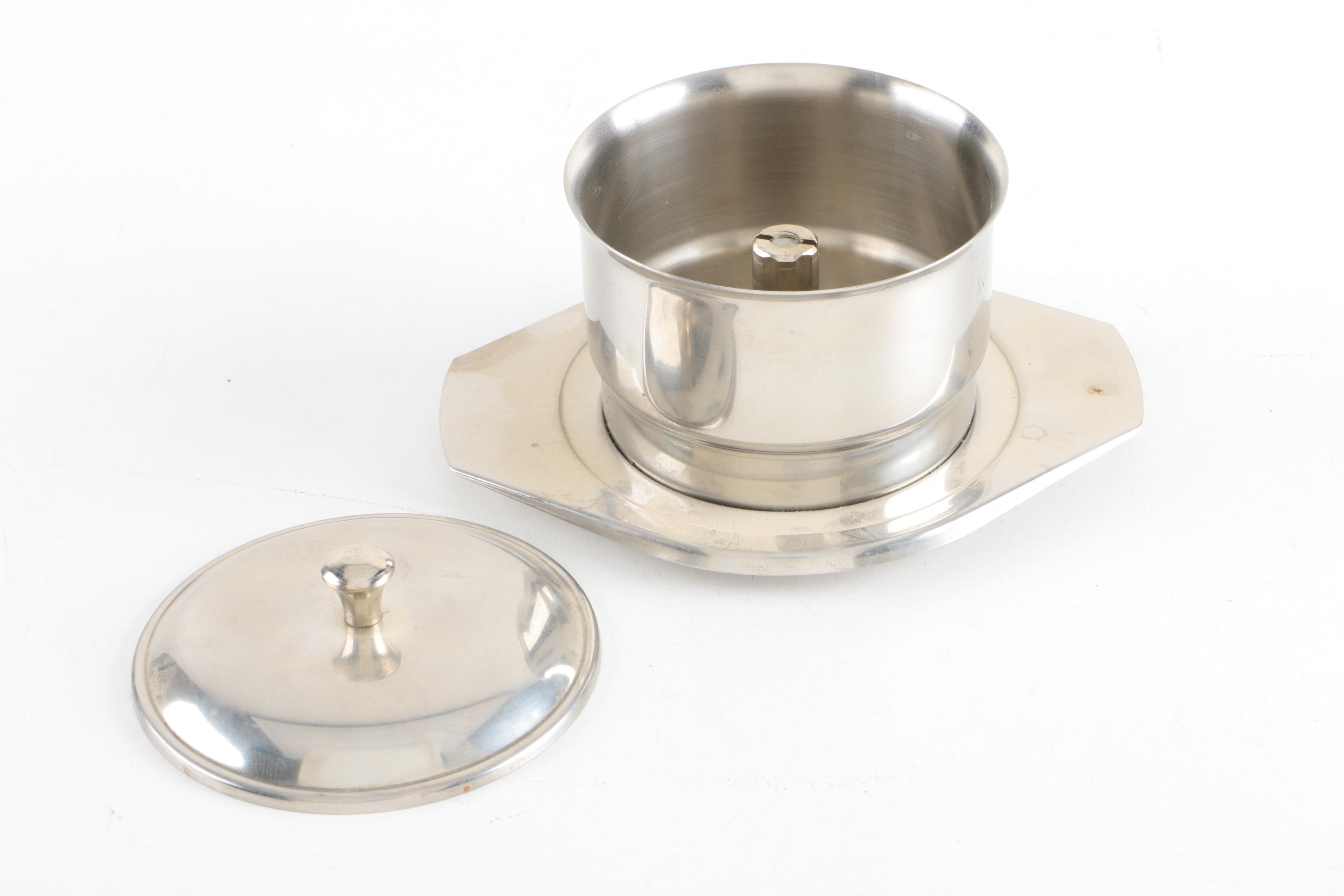 Wilmort Chicago Crumb Sweeper and Other Silver Plate Tableware