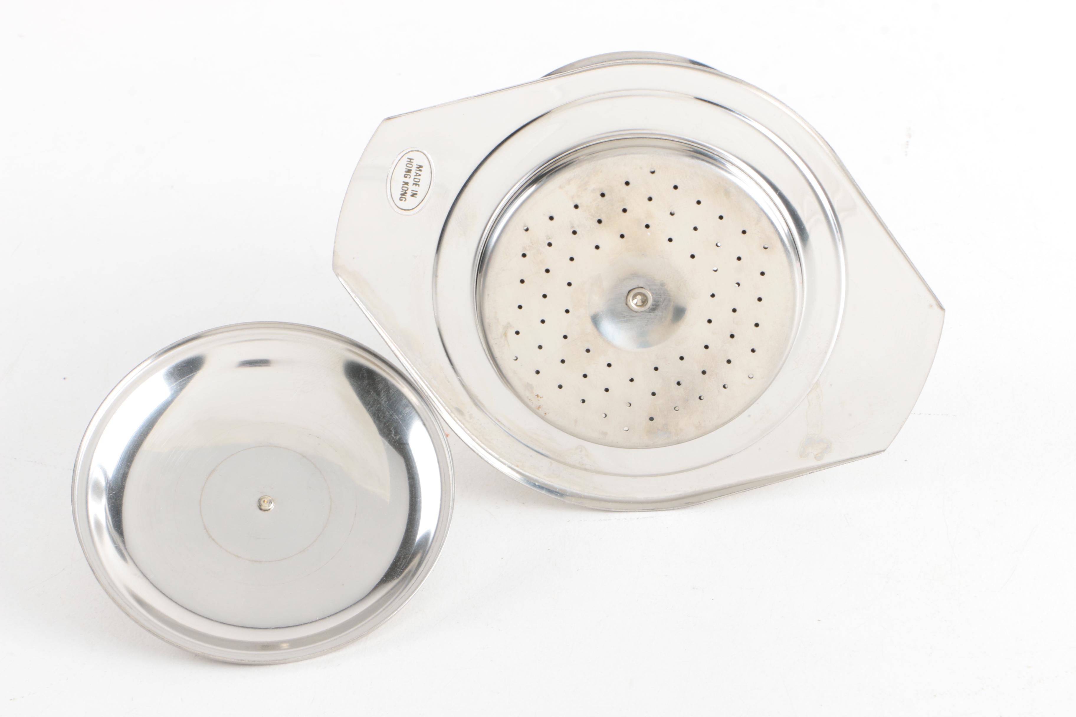 Wilmort Chicago Crumb Sweeper and Other Silver Plate Tableware