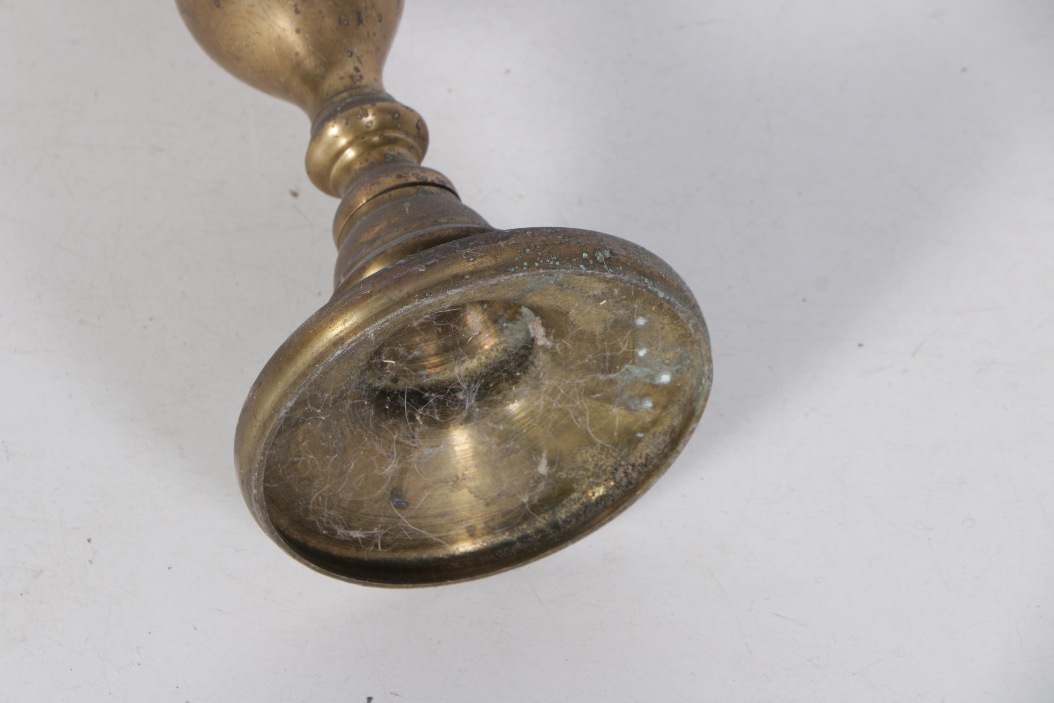 Pair of Tall Vintage Brass Altar Candlesticks