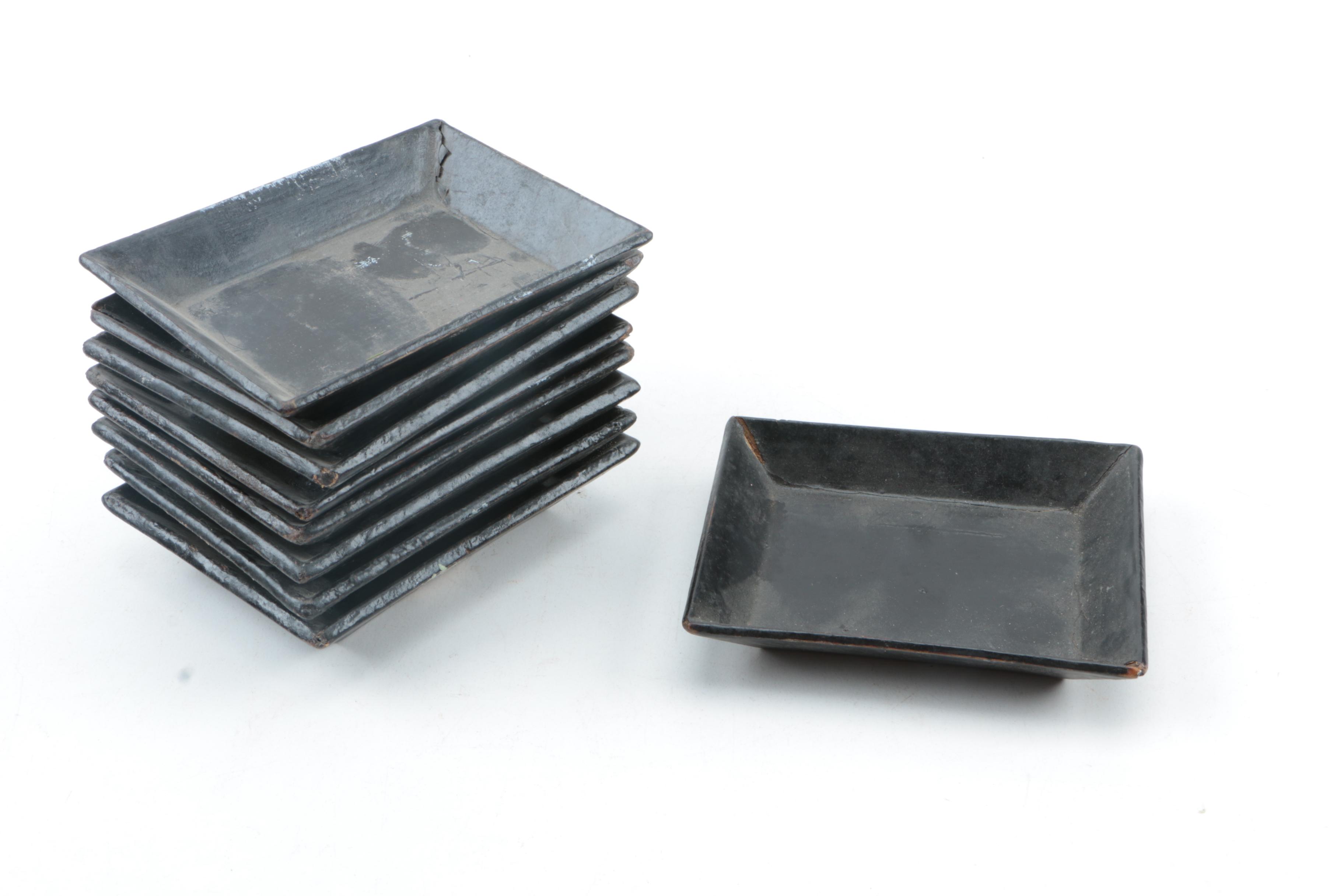 Vintage Carved Wood Bowls, Vase, and Lacquered Trays