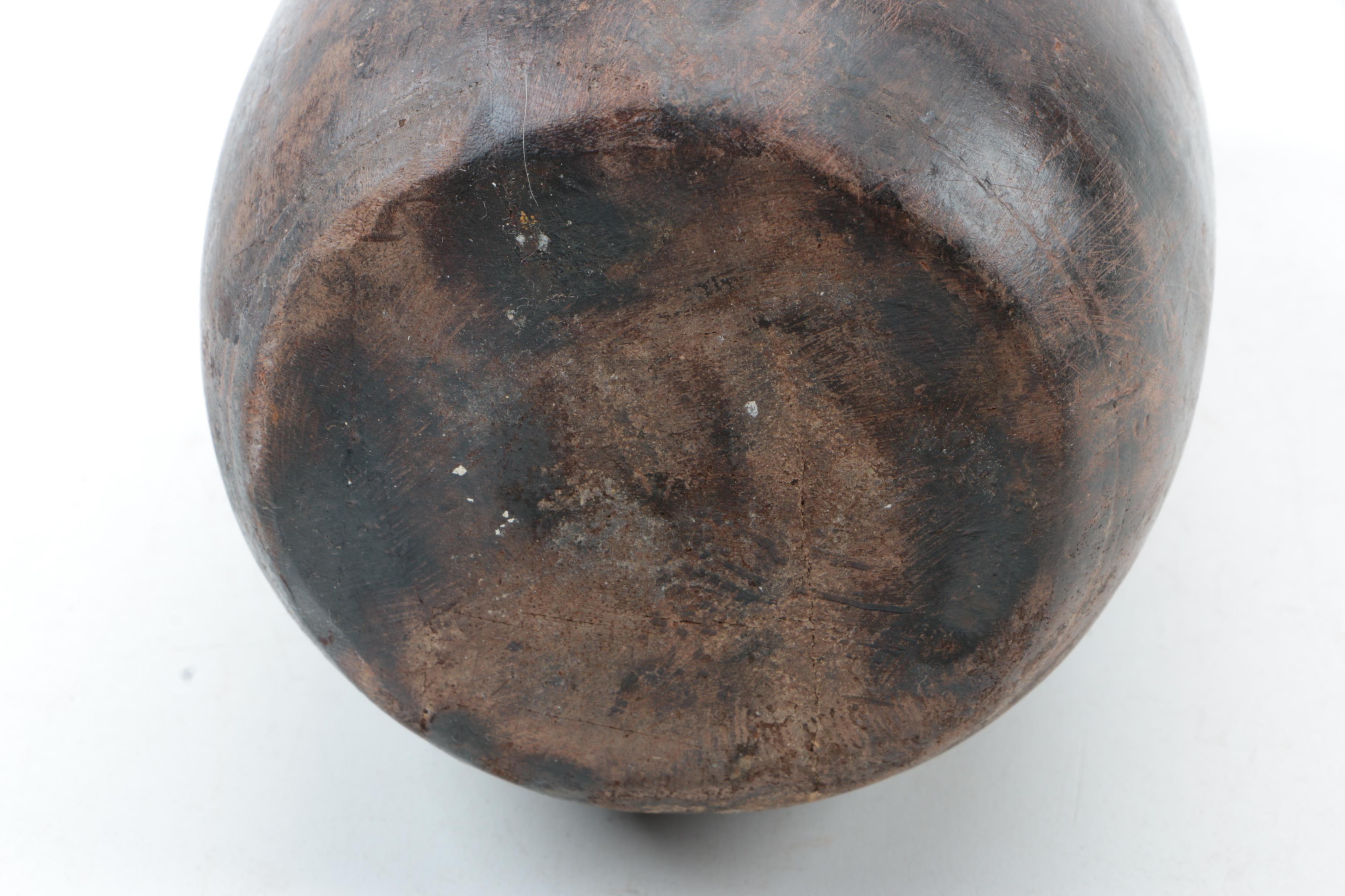 Vintage Carved Wood Bowls, Vase, and Lacquered Trays