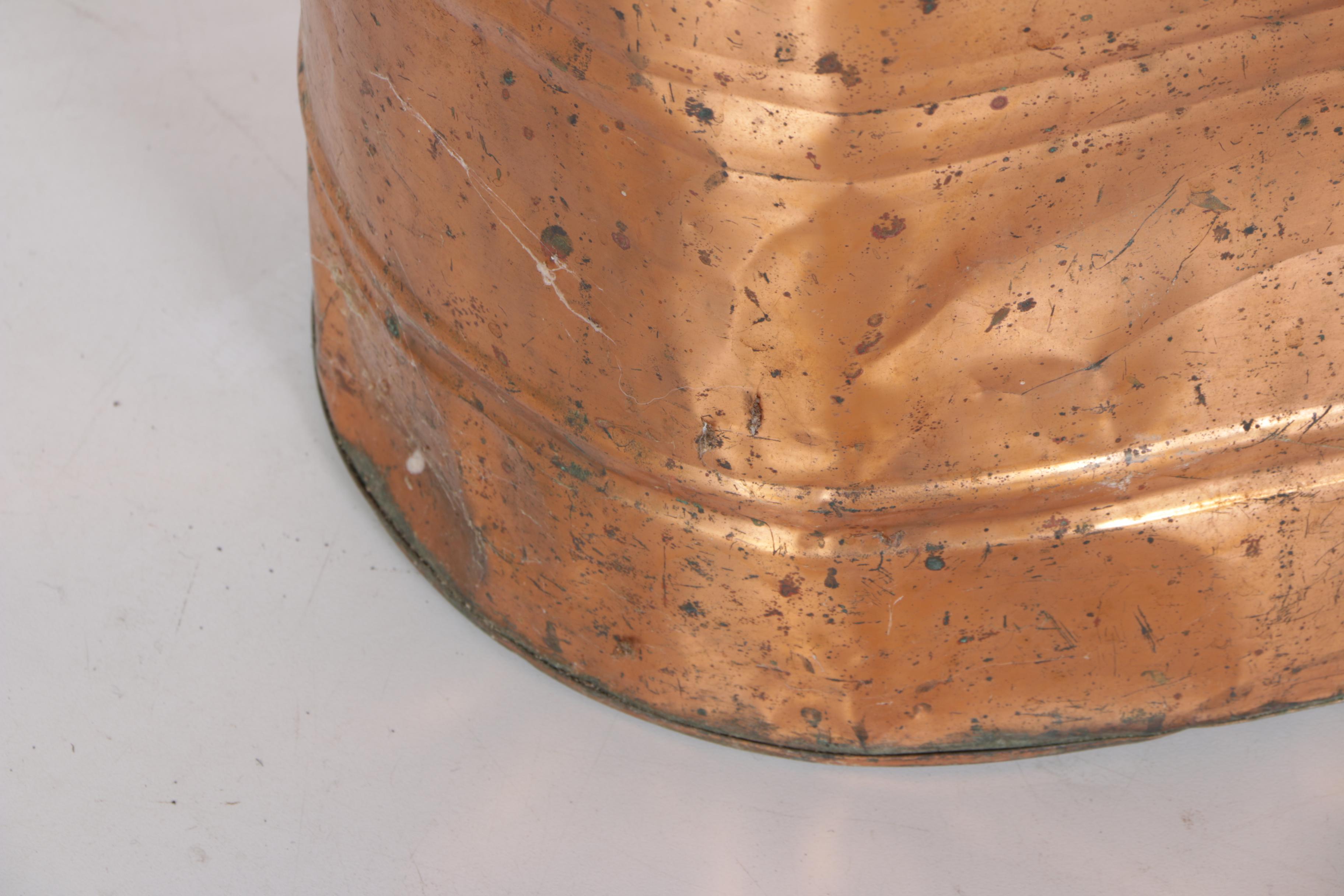 Oval Copper Boiler Wash Tub with Handles