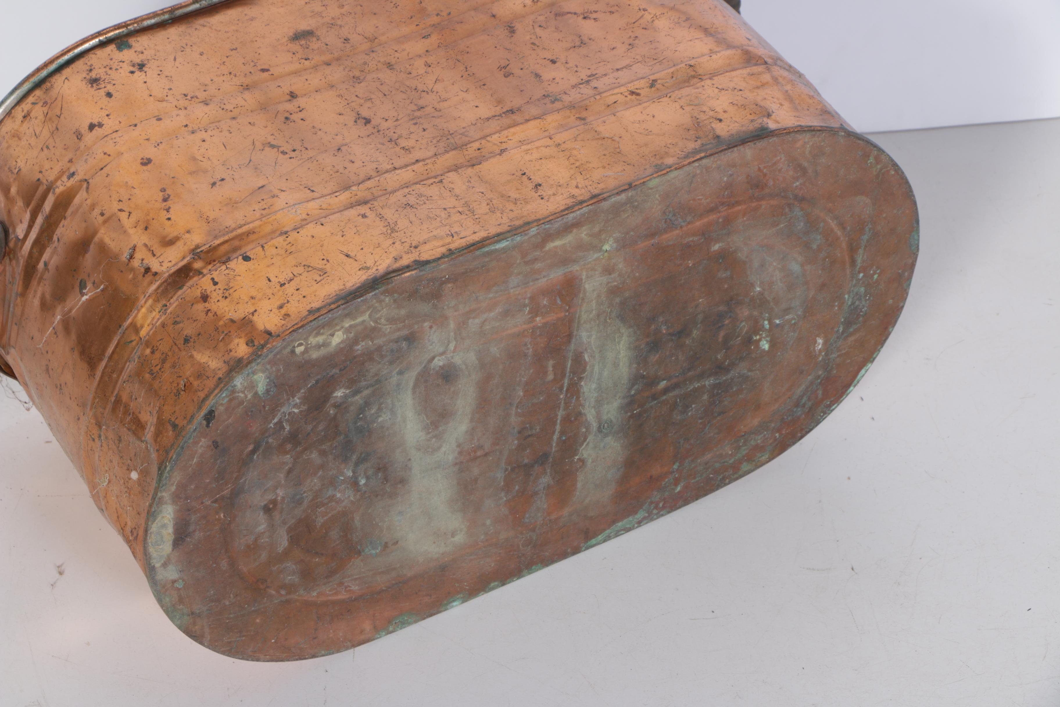 Oval Copper Boiler Wash Tub with Handles