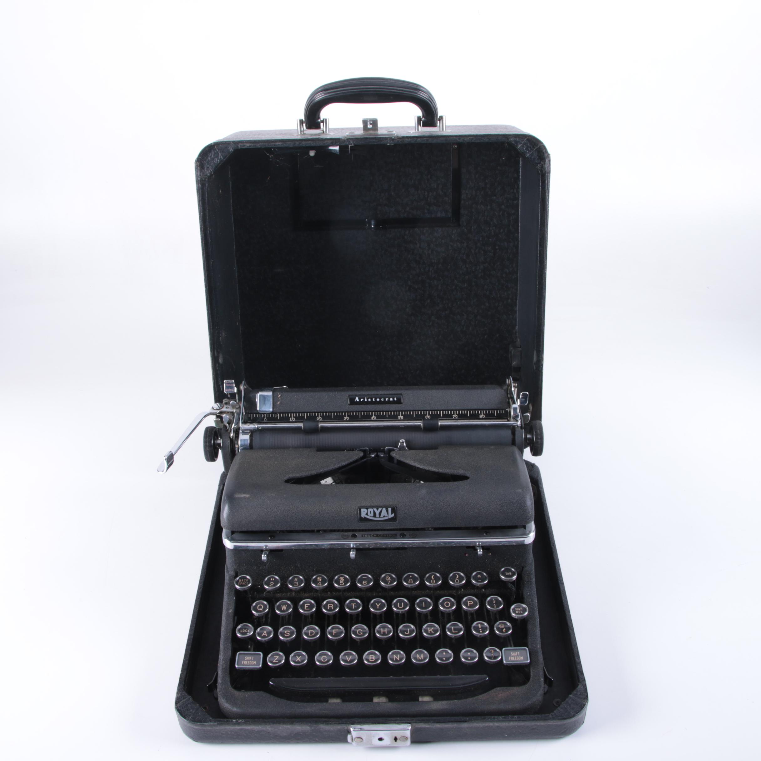 Vintage Royal "Aristocrat" Typewriter