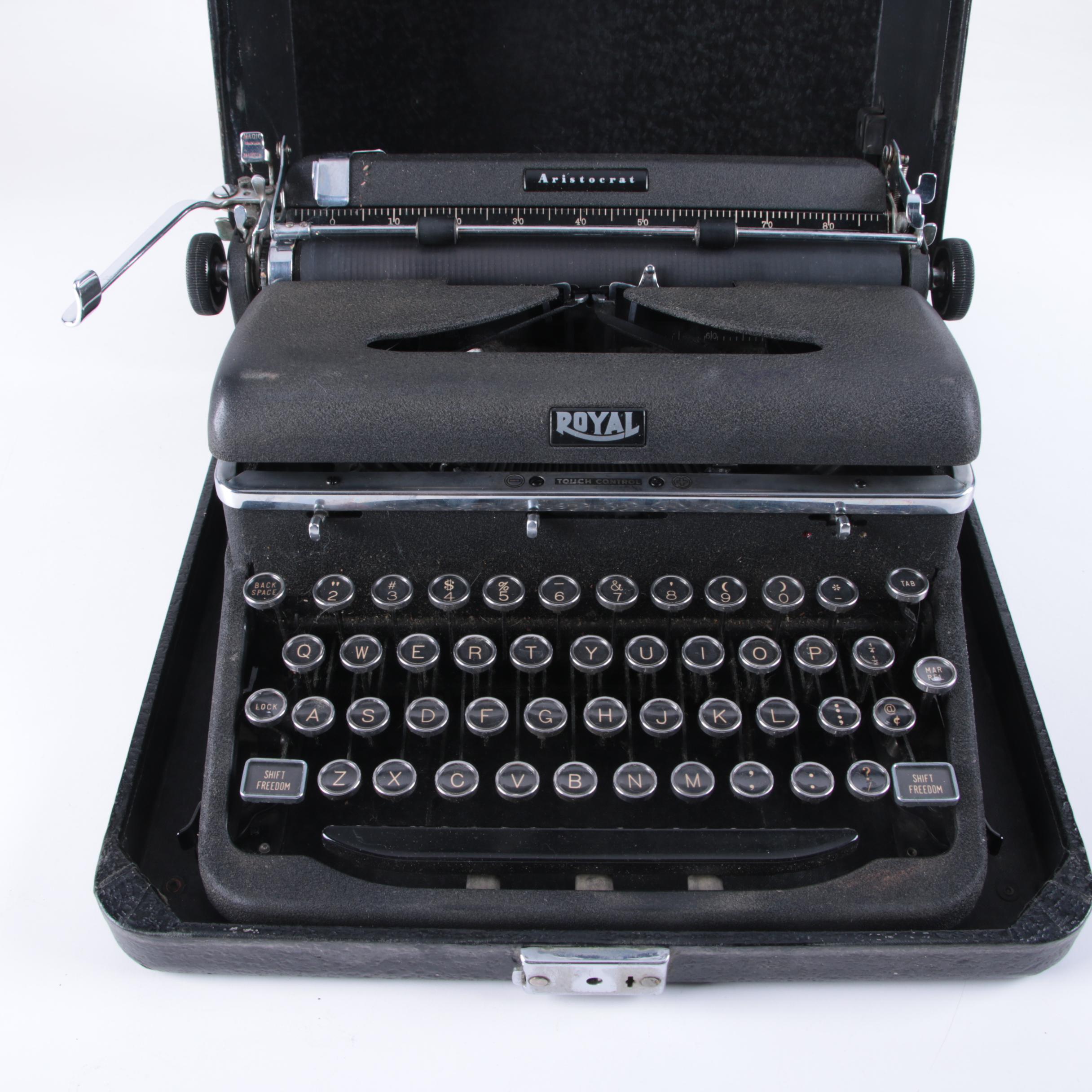 Vintage Royal "Aristocrat" Typewriter