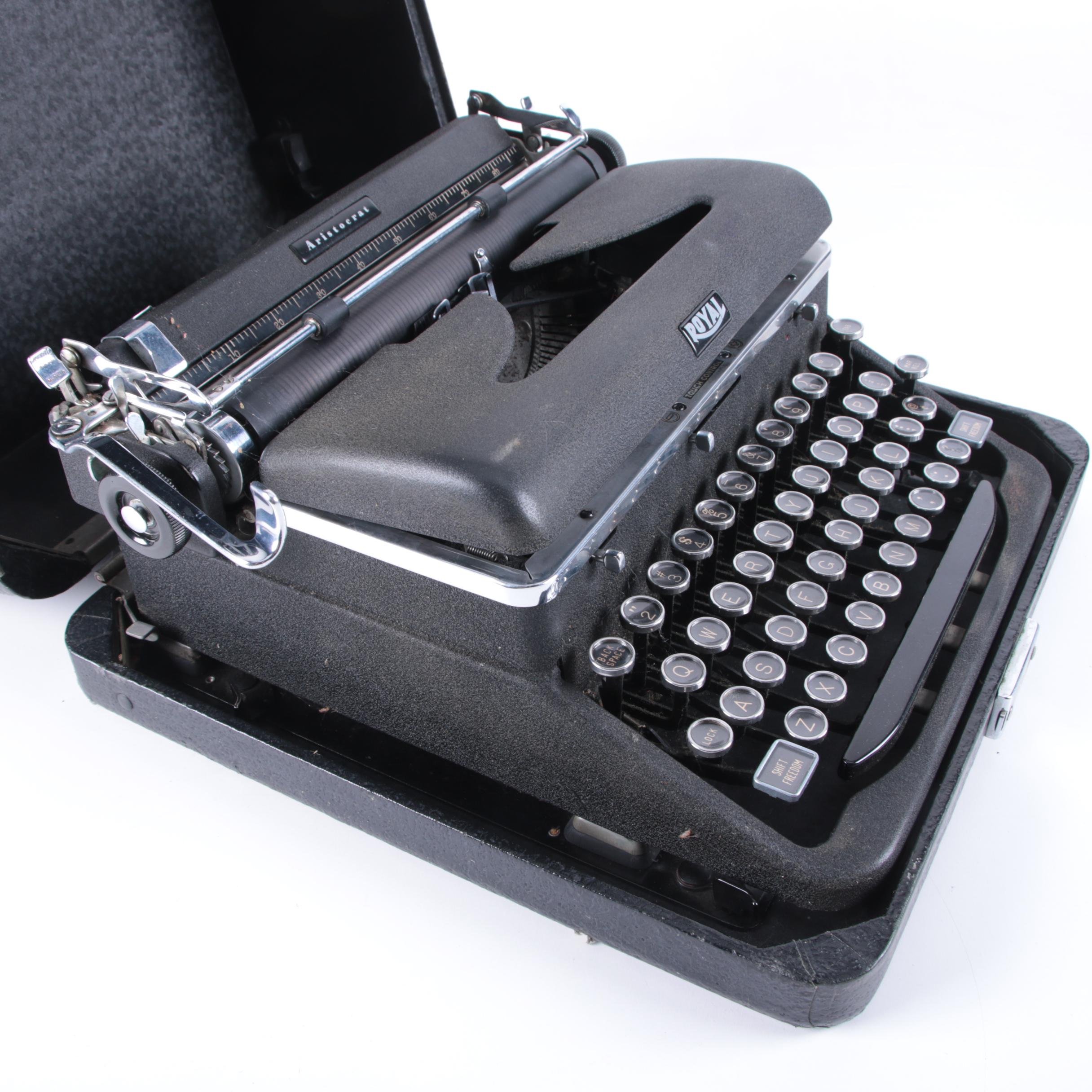 Vintage Royal "Aristocrat" Typewriter