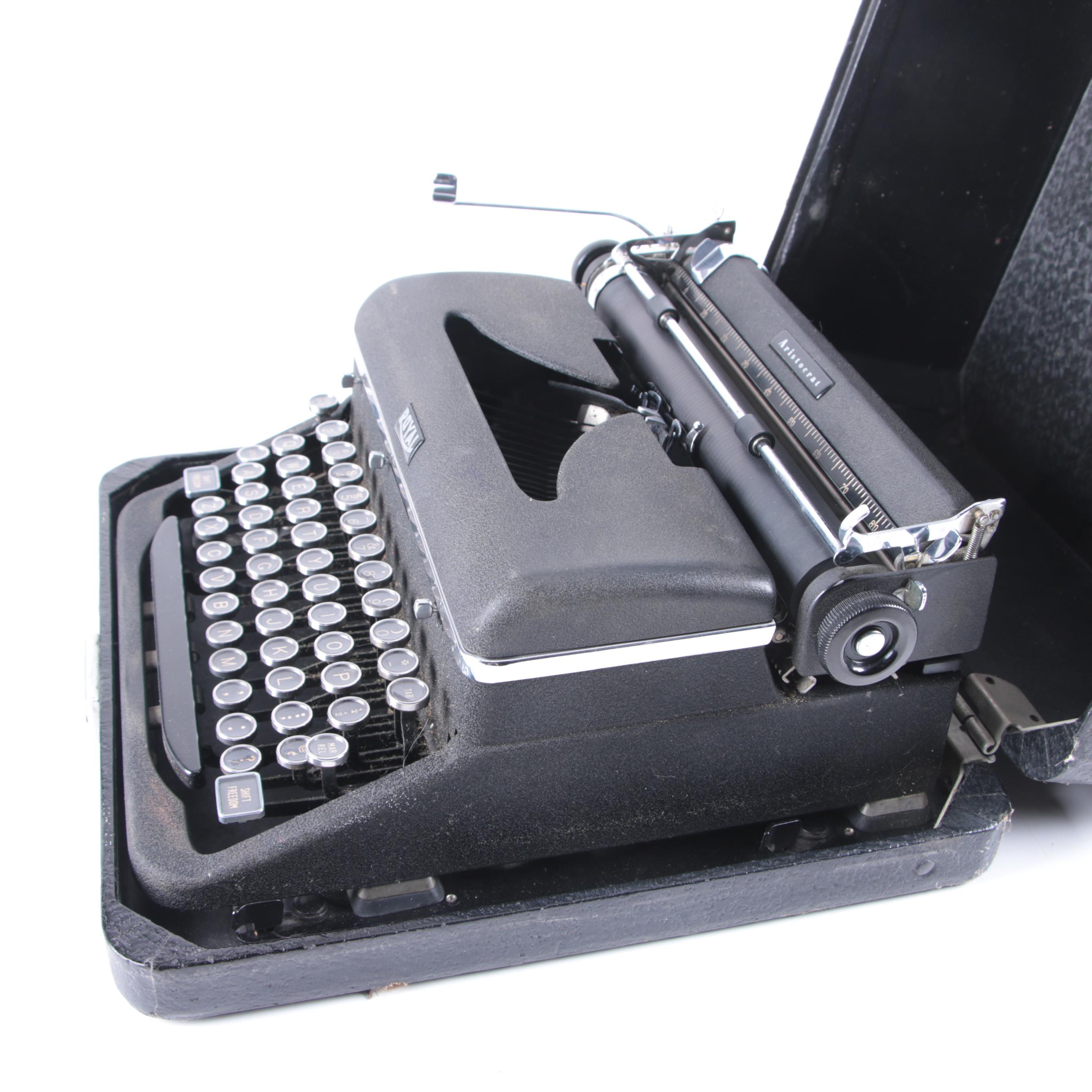 Vintage Royal "Aristocrat" Typewriter