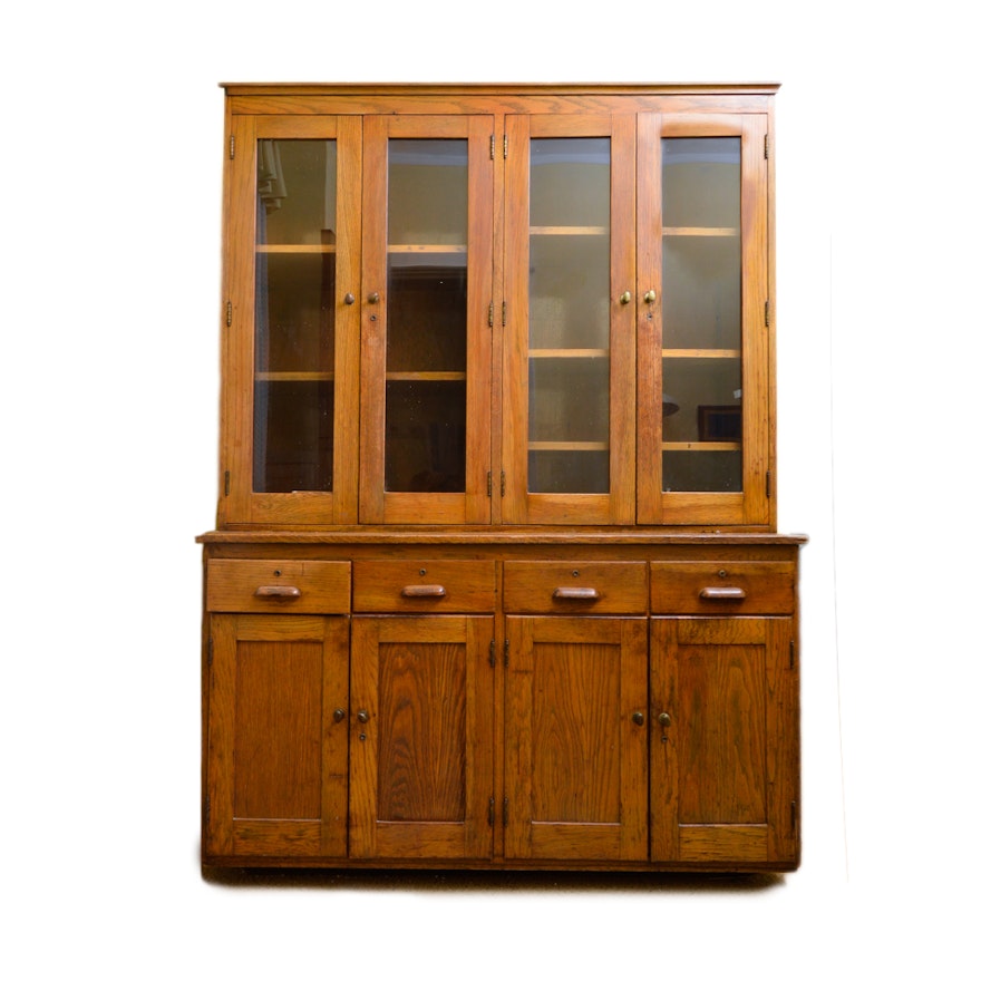 Vintage Oak Cabinet by Kewaunee Mfg. Co.