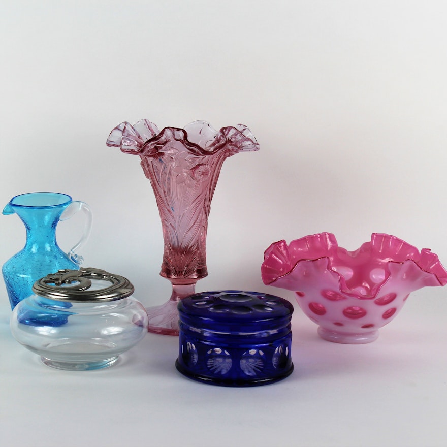 Decorative Art Glass Collection including Fenton