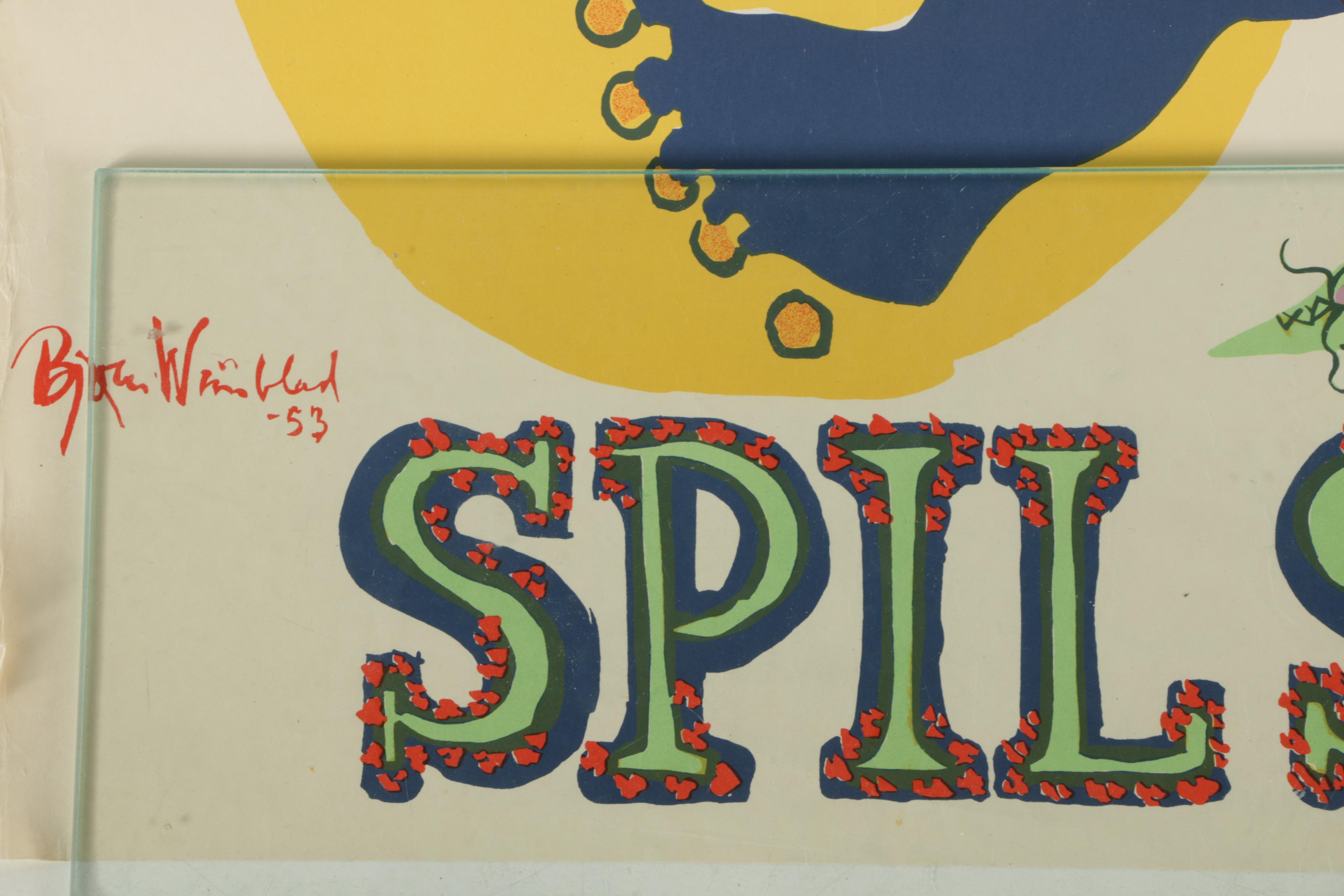 Vintage Danish and French Serigraph Posters Featuring Bjorn Wiinblad