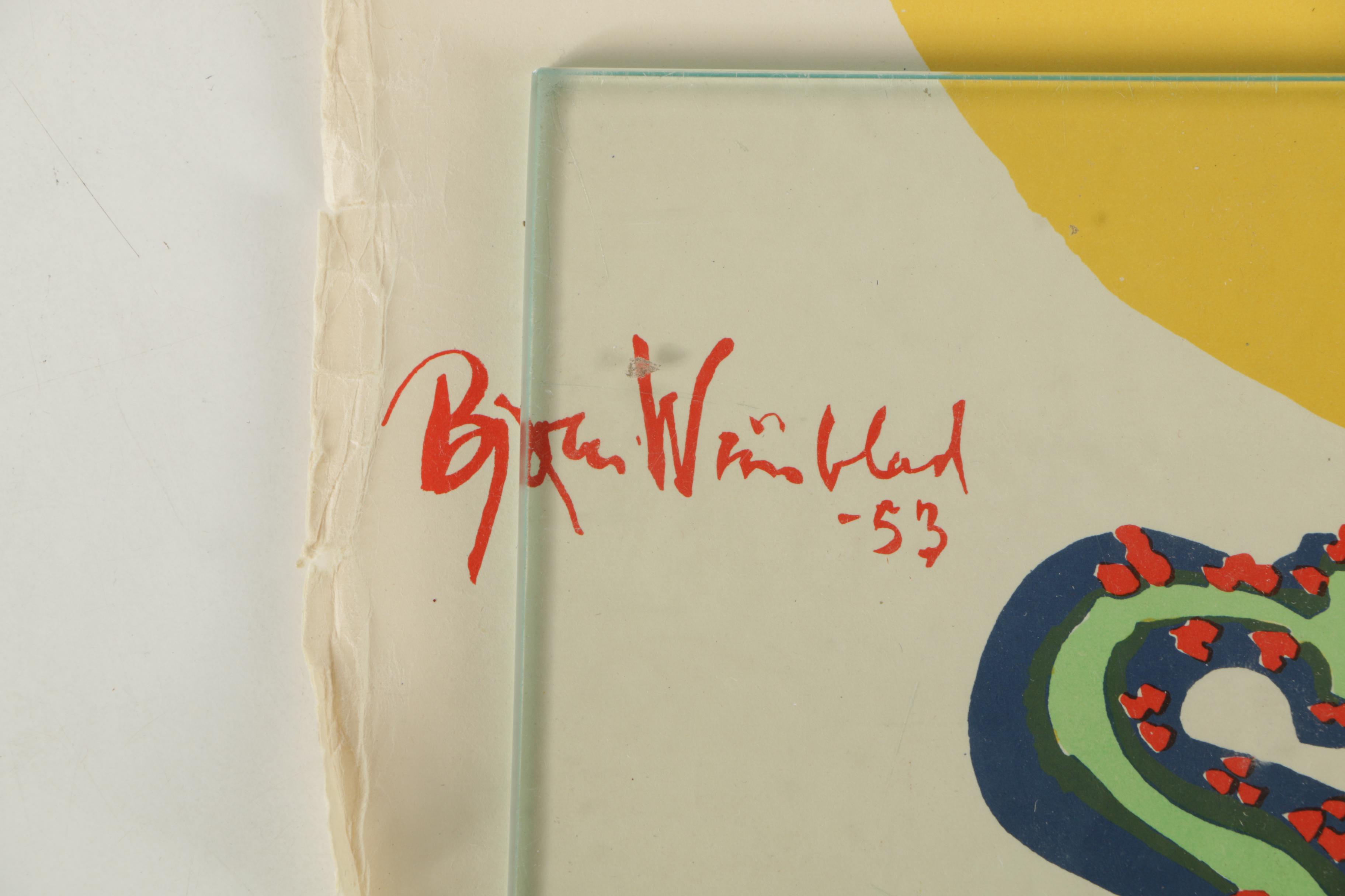 Vintage Danish and French Serigraph Posters Featuring Bjorn Wiinblad