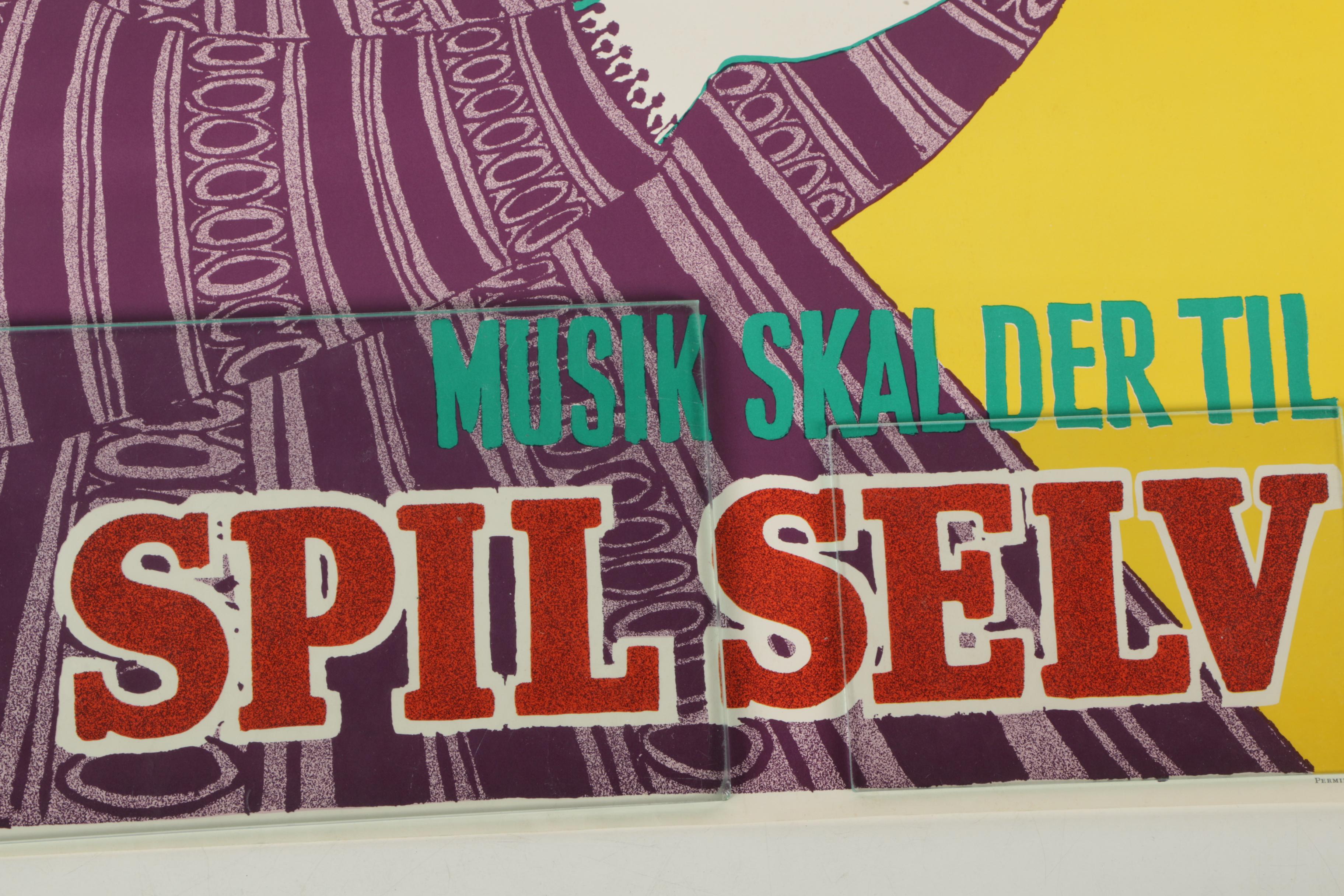 Vintage Danish and French Serigraph Posters Featuring Bjorn Wiinblad